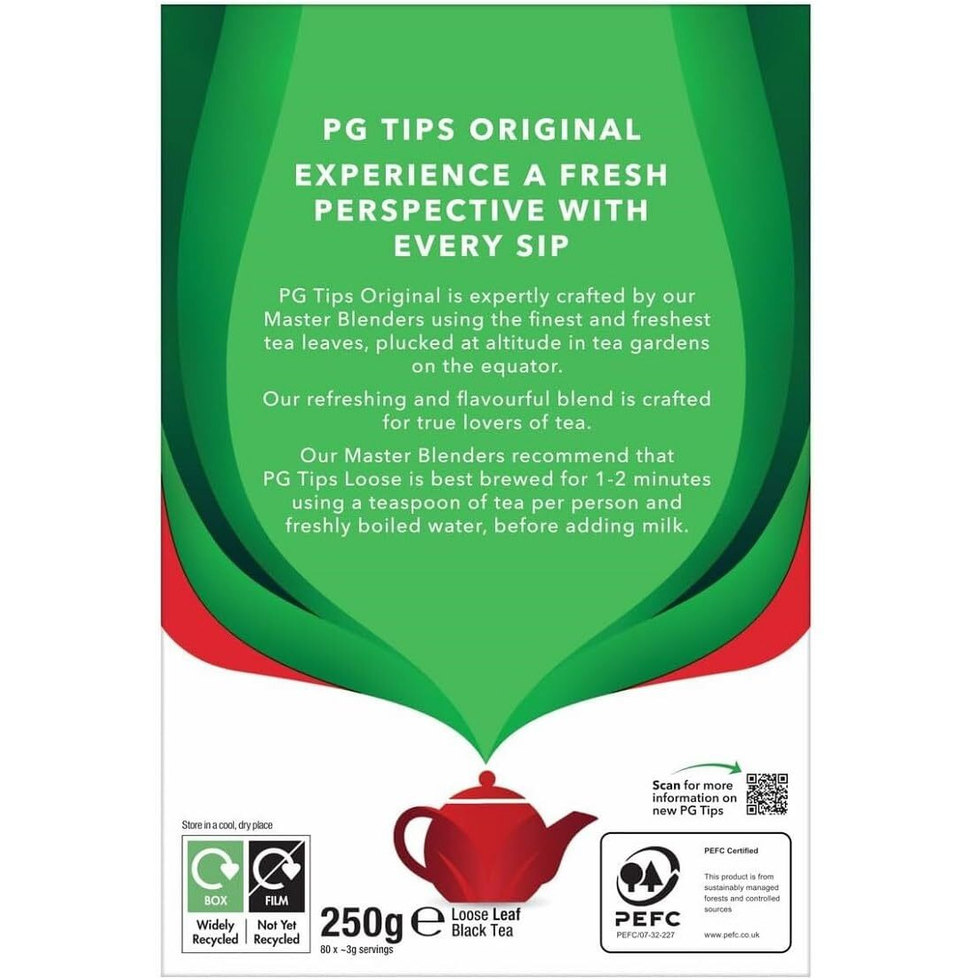 Pg Tips Tea - Loose Leaf - 250G - 8.8Oz