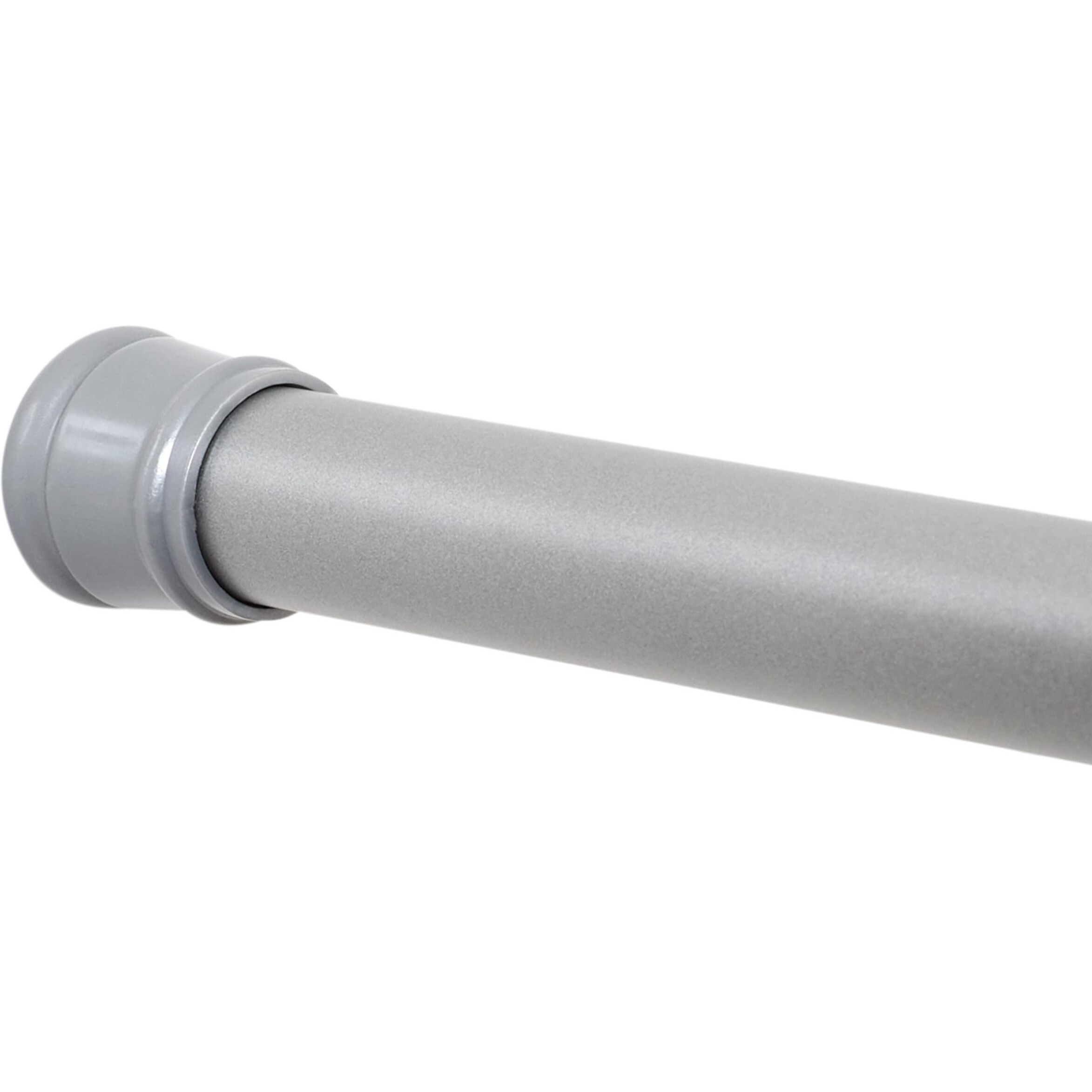 Zenna Home Curtain Adjustable Tension Shower Rod, 44"" To 72"", Brushed Nickel