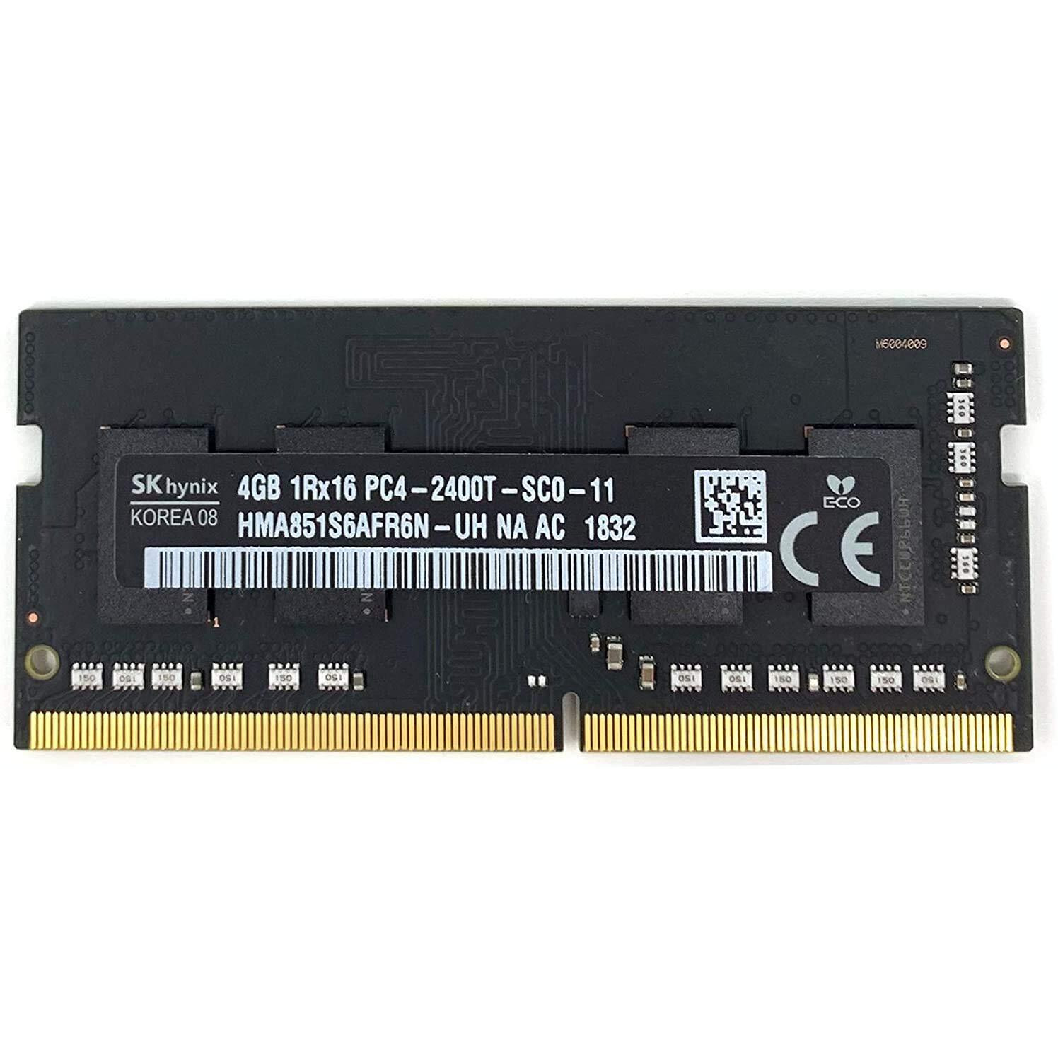 Hynix 4Gb Pc4-19200 Ddr4-2400Mhz Non-Ecc Unbuffered Cl17 260-Pin Sodimm Memory Module Mfr P/N Hma851S6Afr6N-Uh