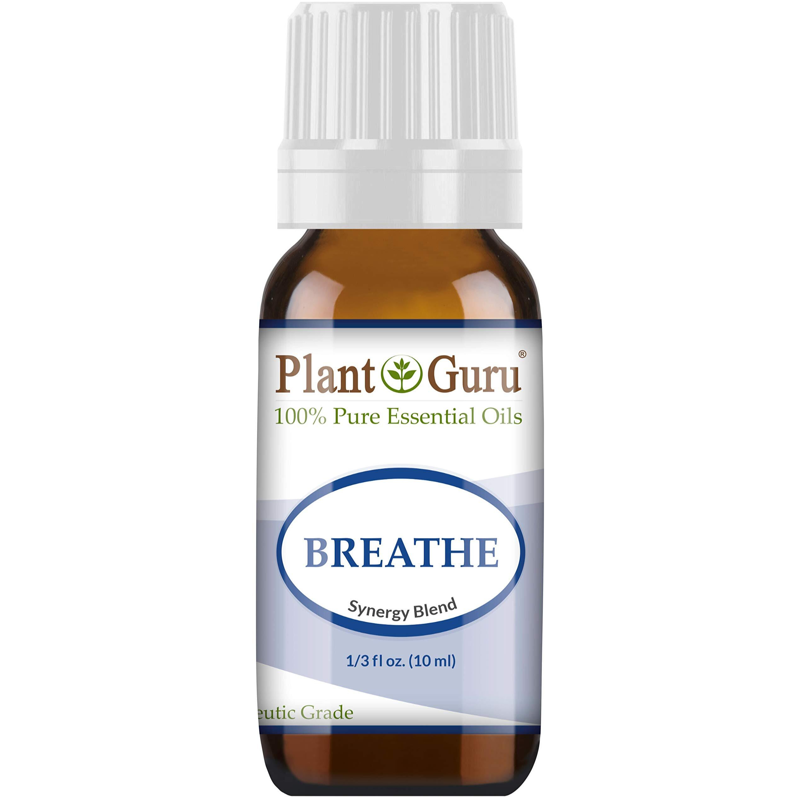 Plant Guru Breathe Synergy Blend 10 Ml - 100% Pure Therapeutic Grade Essential Oil