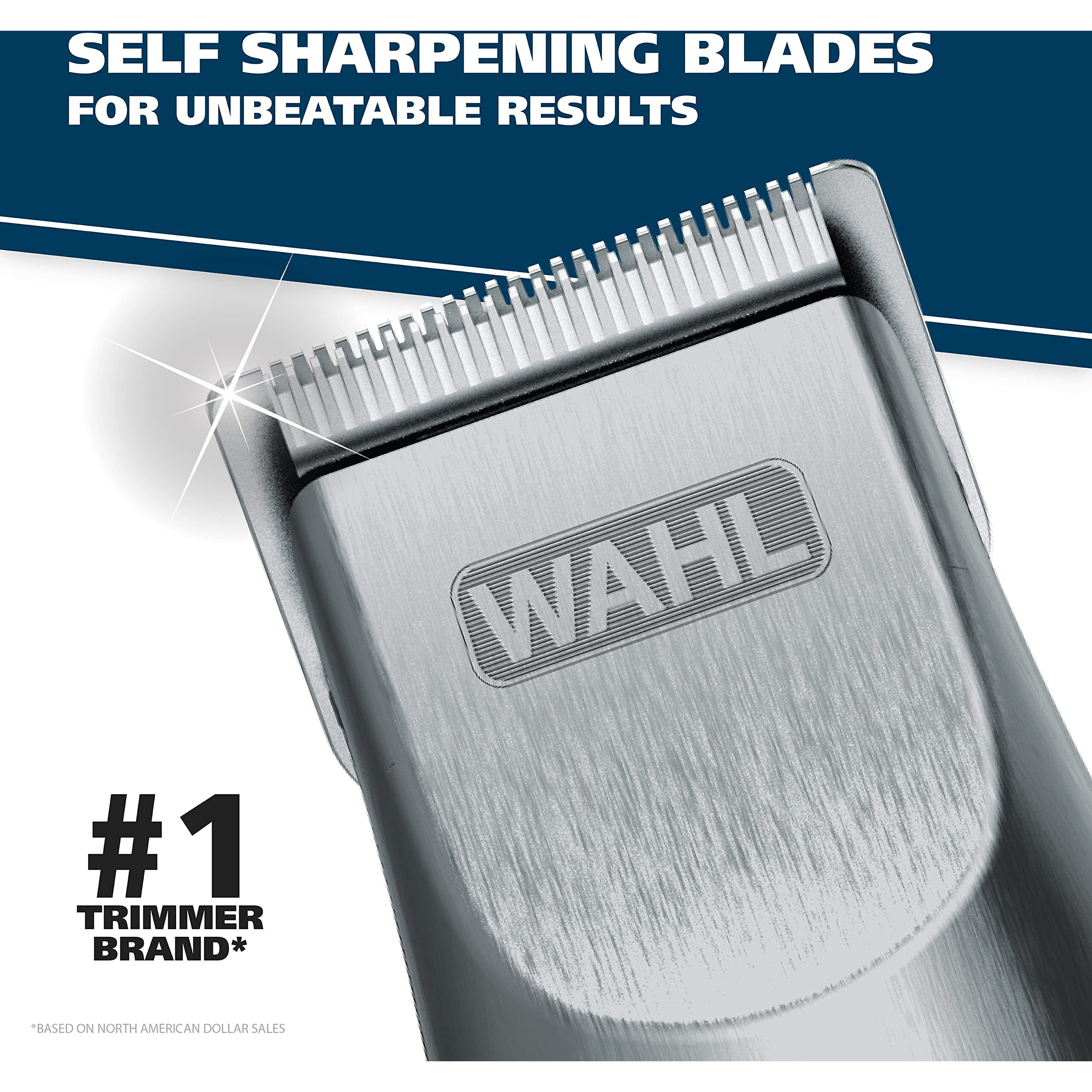 Wahl Groomsman Cord/Cordless Hair Trimmer Kit For Men For Mustaches, Hair, Nose Hair, And Light Detailing And Grooming With Bonus Wet/Dry Electric Battery Nose Trimmer - Model 5623V