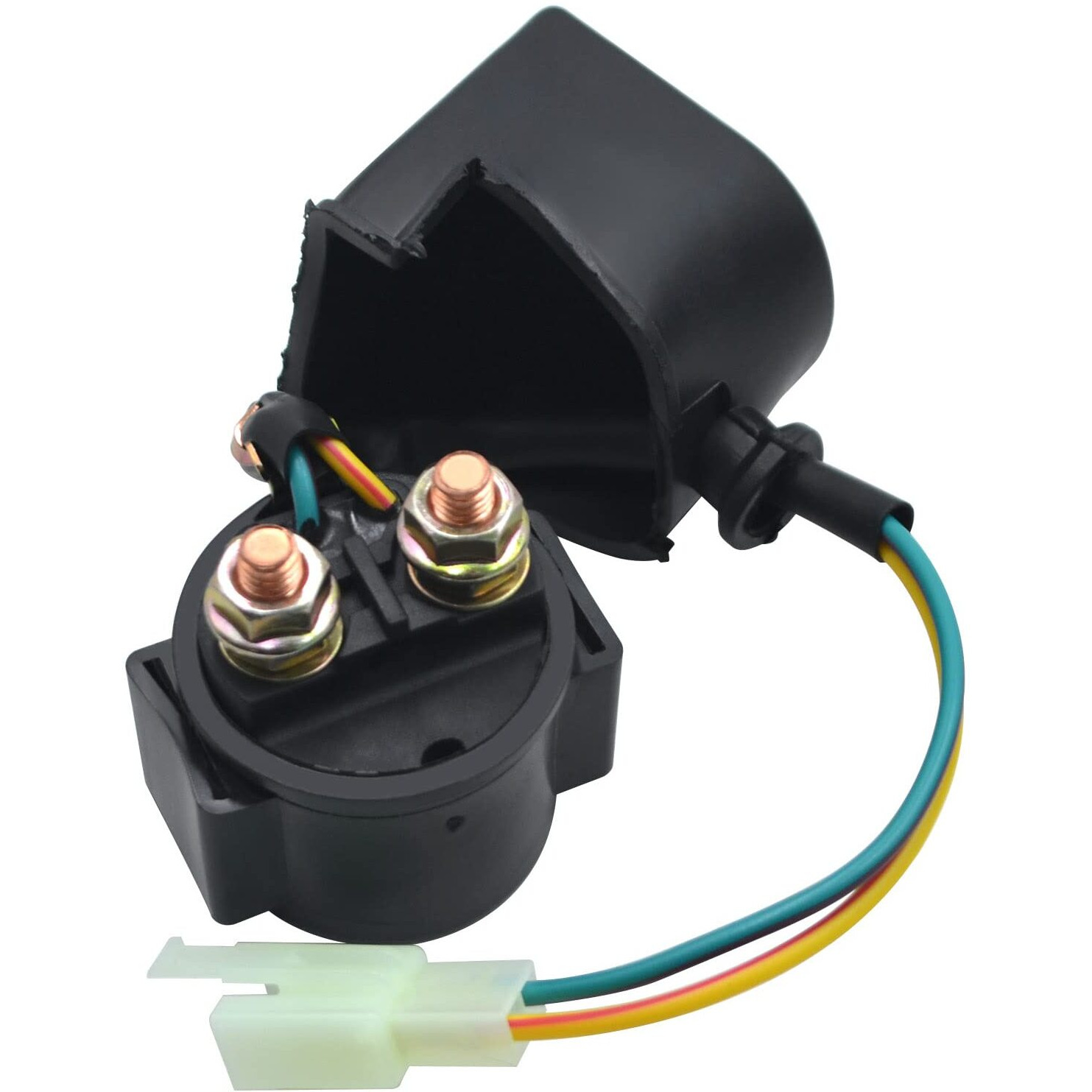 Ahl Starter Solenoid Relay For 4-Stroke Gy6 Engine 50Cc 70Cc 90Cc 100Cc 150Cc 200Cc 250Cc Atv Dirt Bikes Scooters Go Kart Dne Buggys Quad 4 Wheelers Pit Bike Moped Roketa Ssr Taotao Sunl Coolster