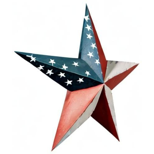 Miles Kimball 341684-840853123187 Maple Lane Creationstm American Barn Star, One Size Fits All, Multi