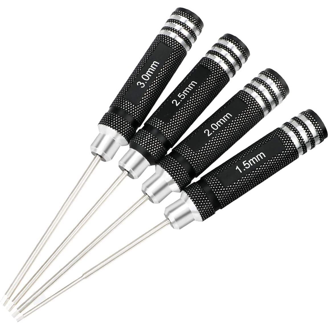 Hobby-Ace Rc Hex Driver Set - 4Pcs Hex Allen Screwdriver Kit 1.5Mm 2.0Mm 2.5Mm 3.0Mm Key Driver Repair Tools For Rc Car Traxxas Helicopter3