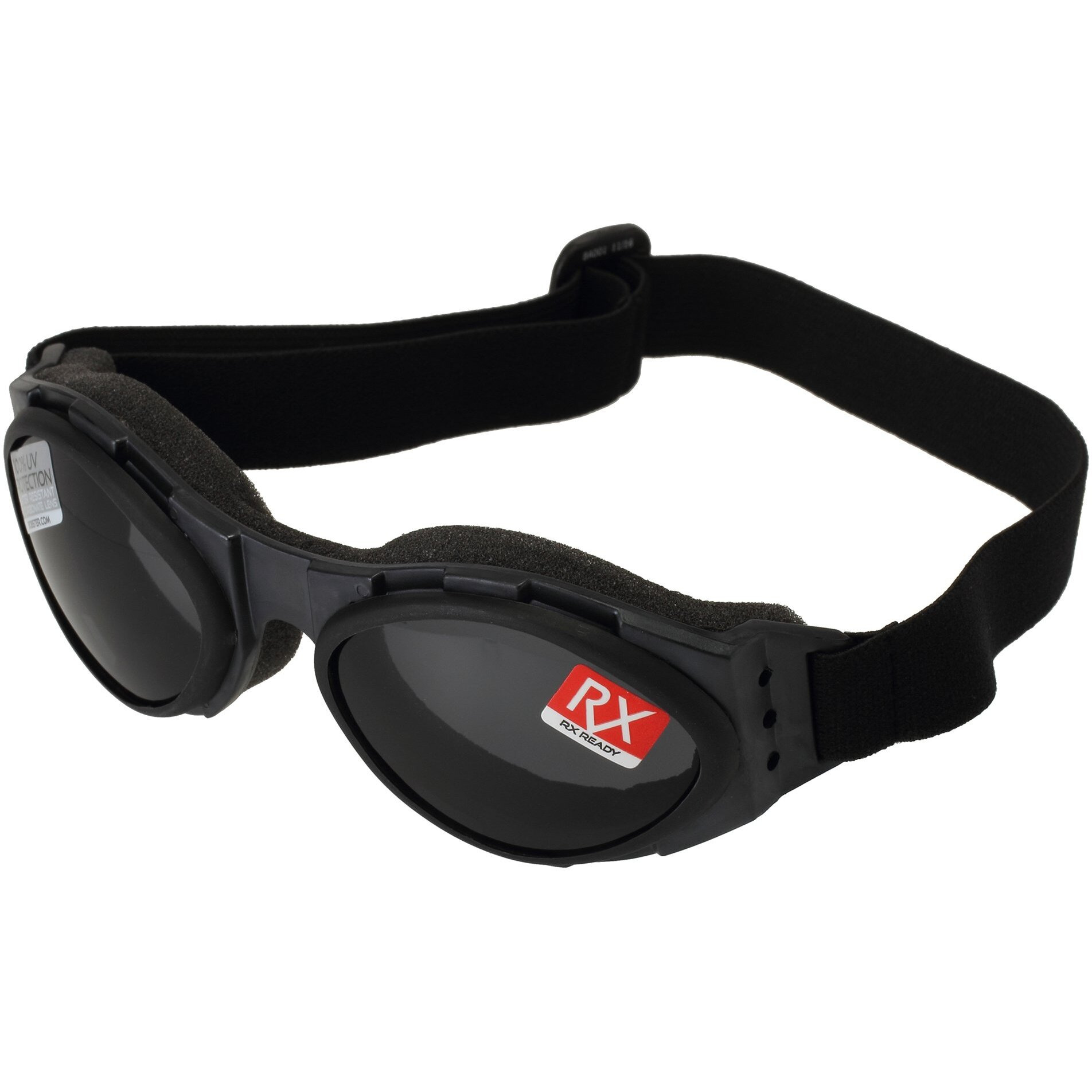 Bobster Ba001 Bugeye Goggles, Black Frame/Smoked Lens