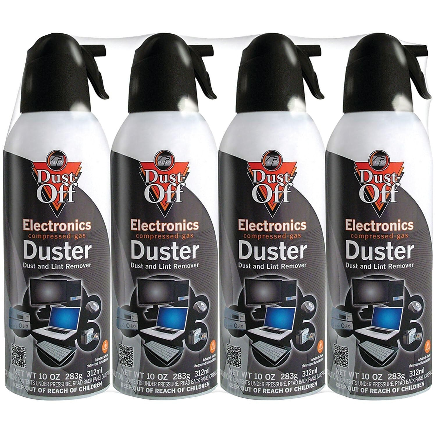 Dust-Off 10 Oz Compressed Gas Duster, Pack Of 4
