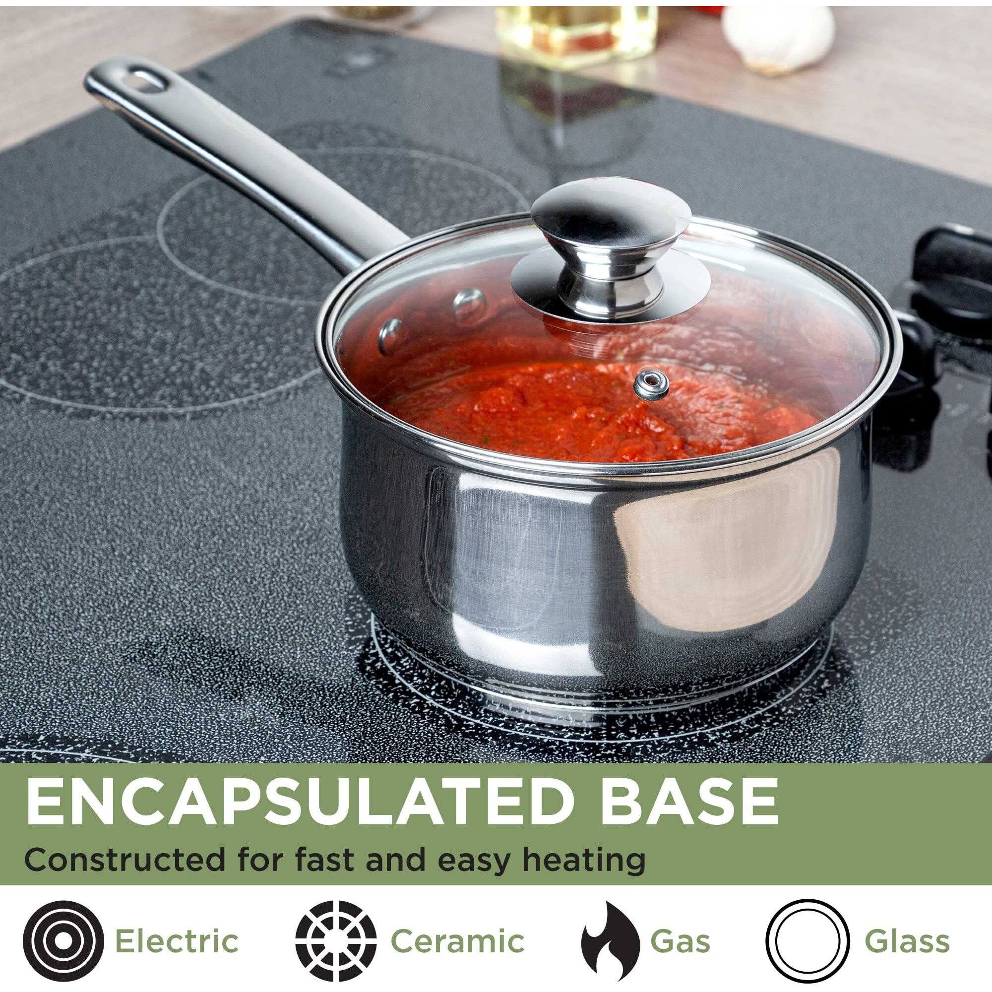 Ecolution Stainless Steel Sauce Pan, 2-Quart