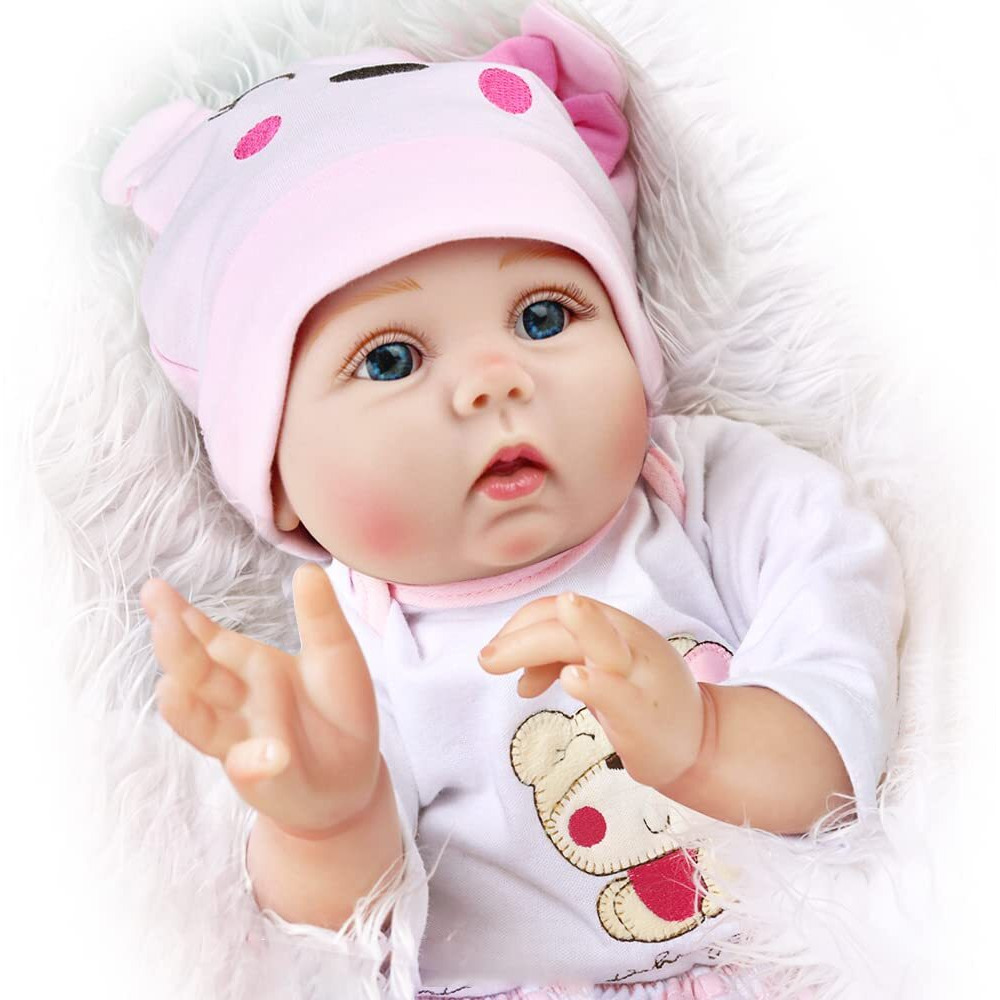 Charex Reborn Baby Dolls Girl - 16 Inches Realistic Soft Vinyl Newborn Baby Doll That Look Real, Best Toy For Kids Ages 3+
