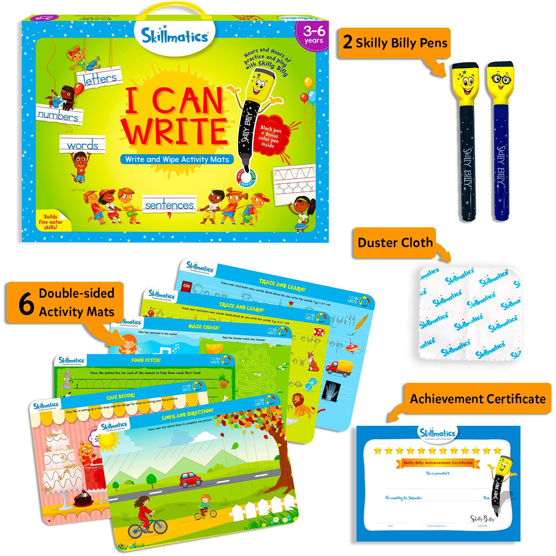 Skillmatics I Can Write, Preschool Learning Activities, Educational Toy And Game, Back To School Supplies, Gifts For Students, Kids, Ages 3, 4, 5, 6