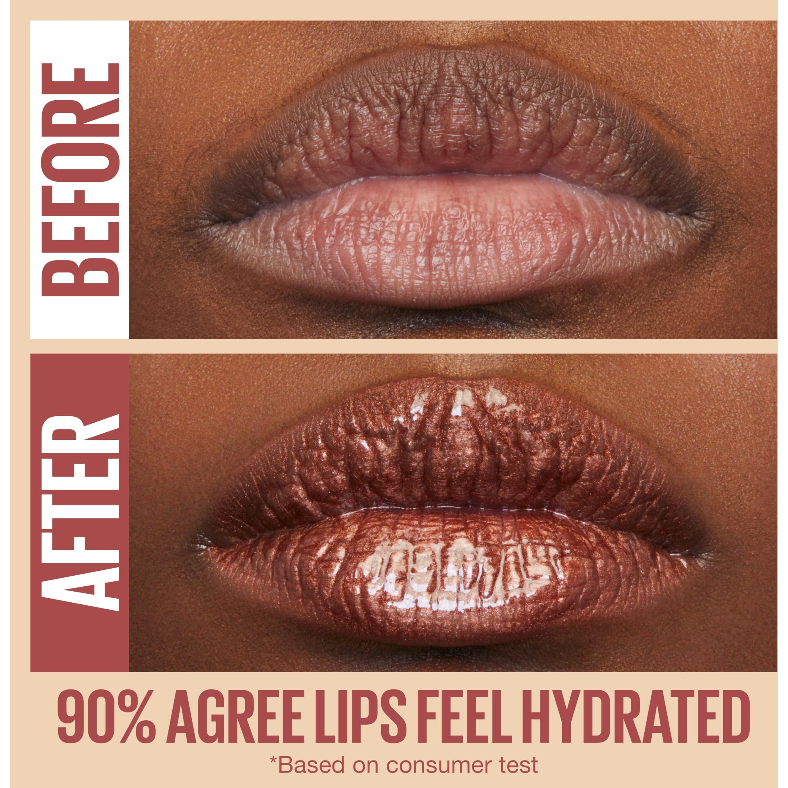 Maybelline Lifter Gloss, Hydrating Lip Gloss With Hyaluronic Acid, Ice, Pink Neutral, 0.18 Ounce