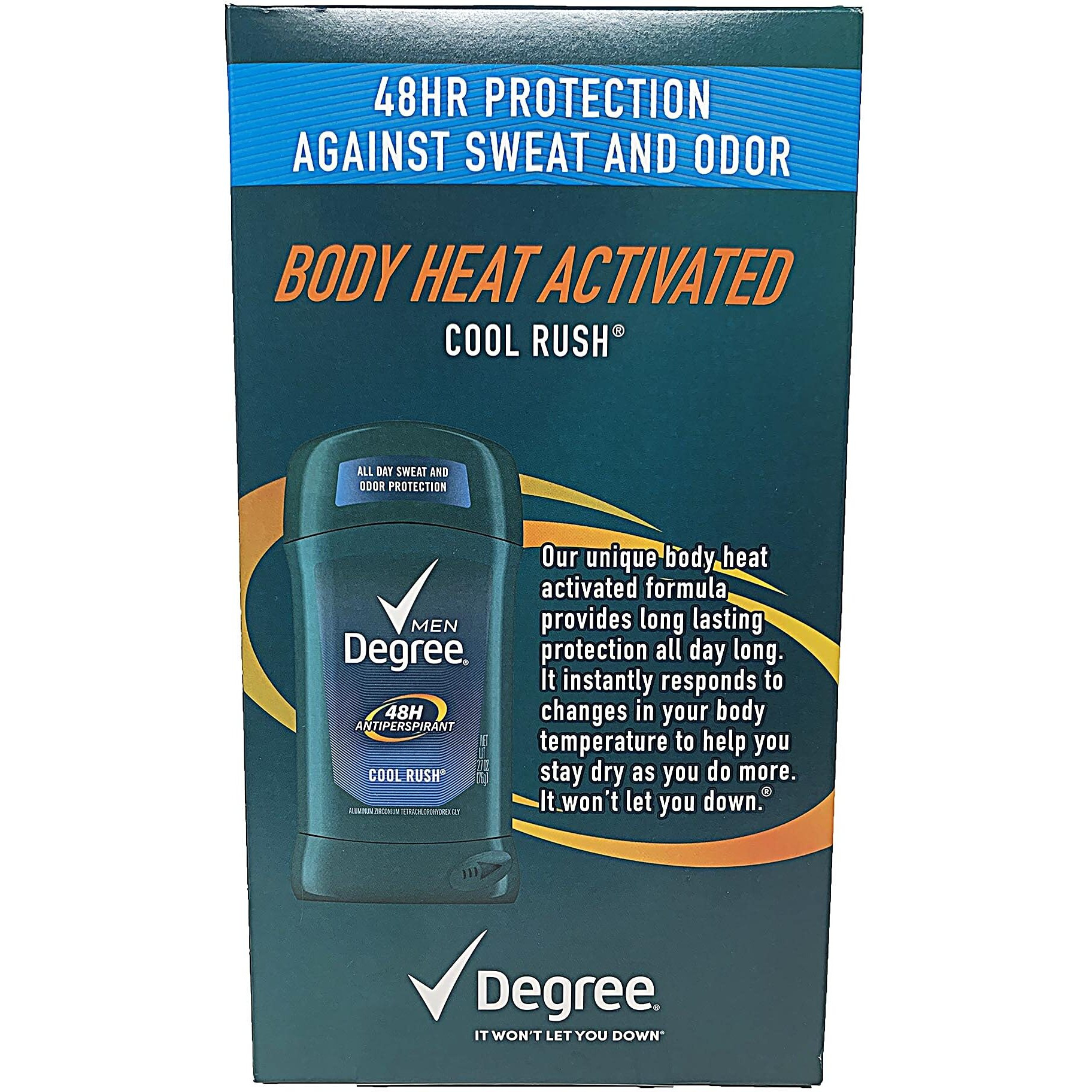 Degree Men Dry Protection Anti-Perspirant, Cool Rush (2.7 Oz, 5 Pk.)