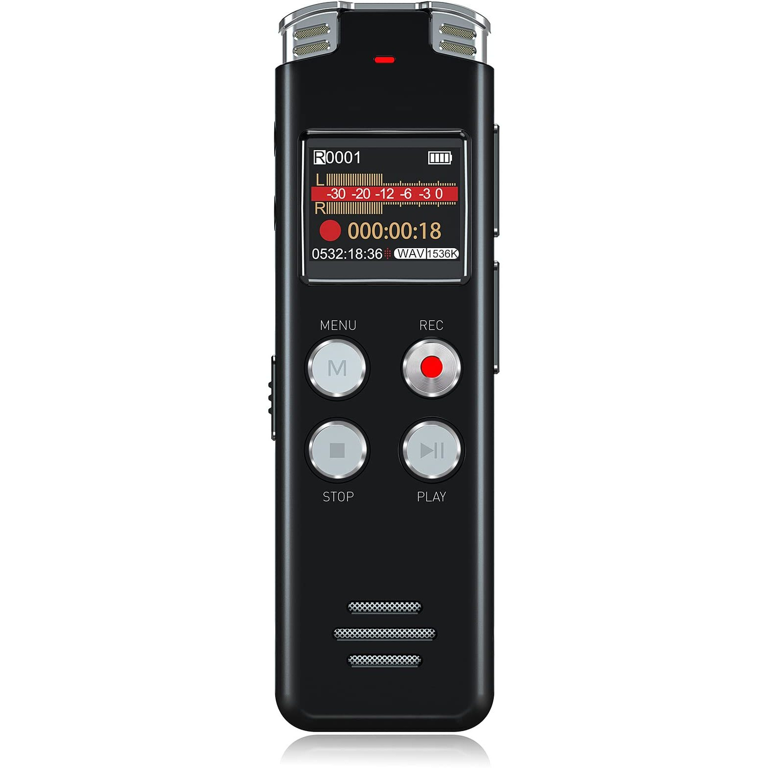 128Gb Digital Voice Recorder With Playback Voice Activated Recorder For Lectures Meetings Interviews - Evistr Dictaphone Recording Device Tape Recorder Portable Mini, Audio Recorder With Usb, Mp3