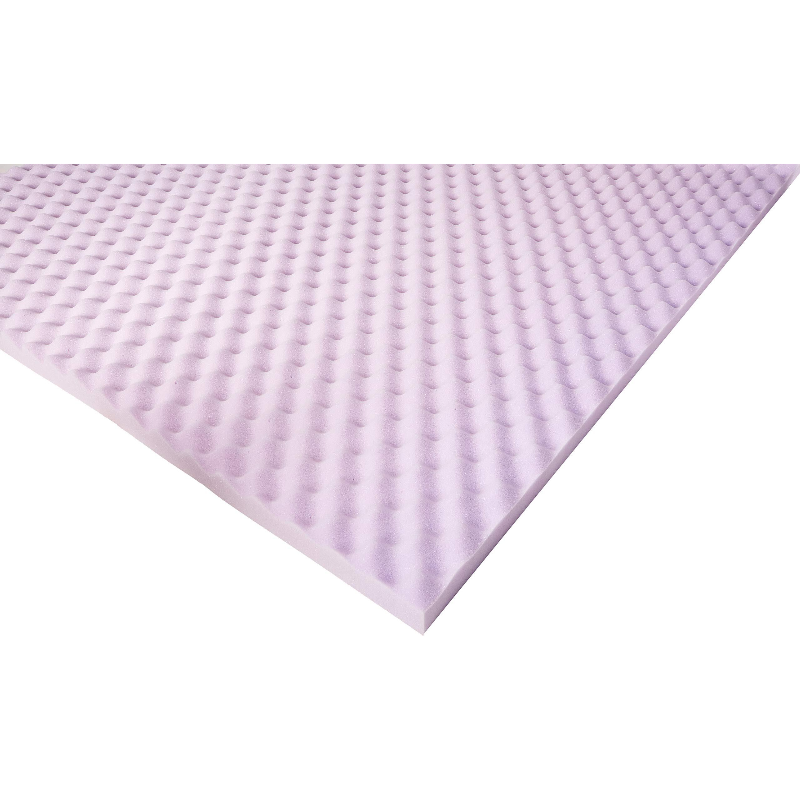 Best Price Mattress 3 Inch Egg Crate Memory Foam Mattress Topper With Soothing Lavender Infusion, Certipur-Us Certified, Queen