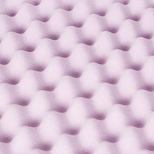 Best Price Mattress 3 Inch Egg Crate Memory Foam Mattress Topper With Soothing Lavender Infusion, Certipur-Us Certified, Queen