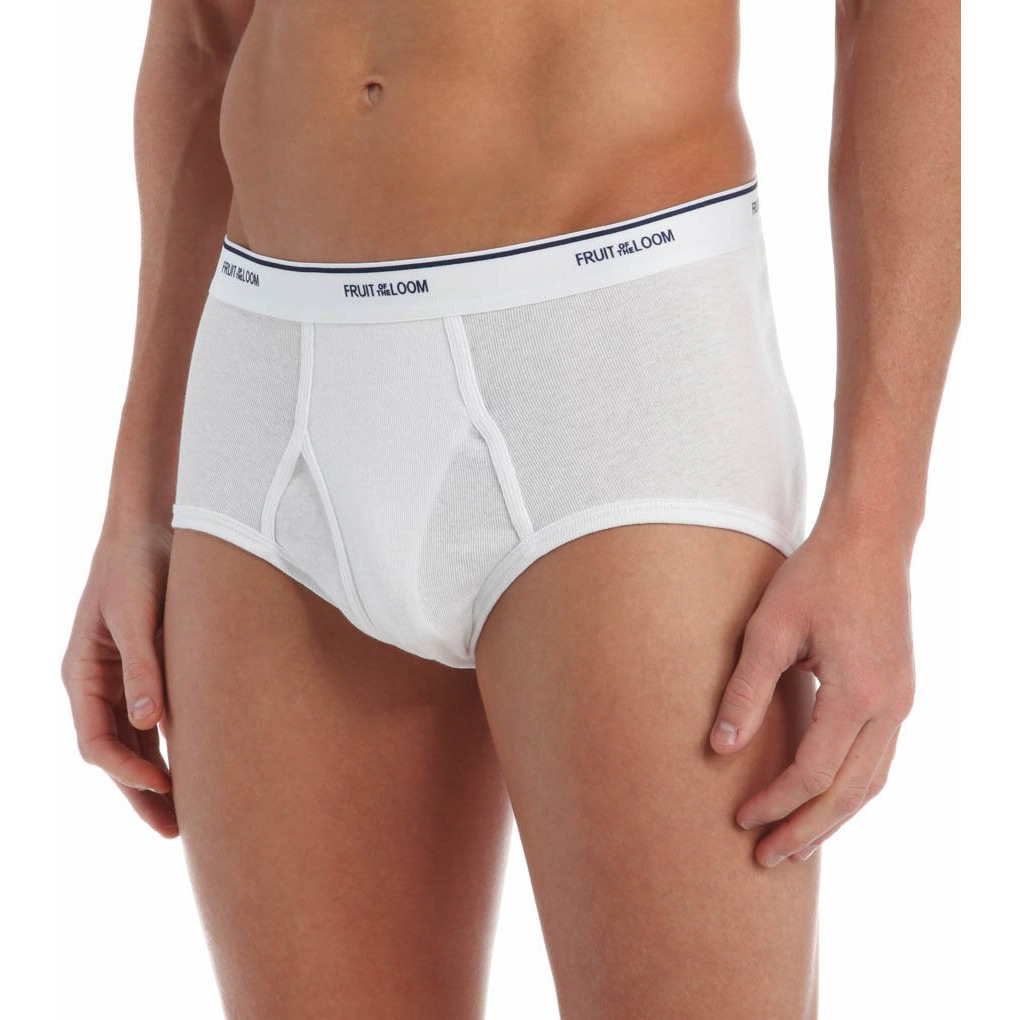 Fruit Of The Loom Men's 7-Pack Basic Brief, White, Medium