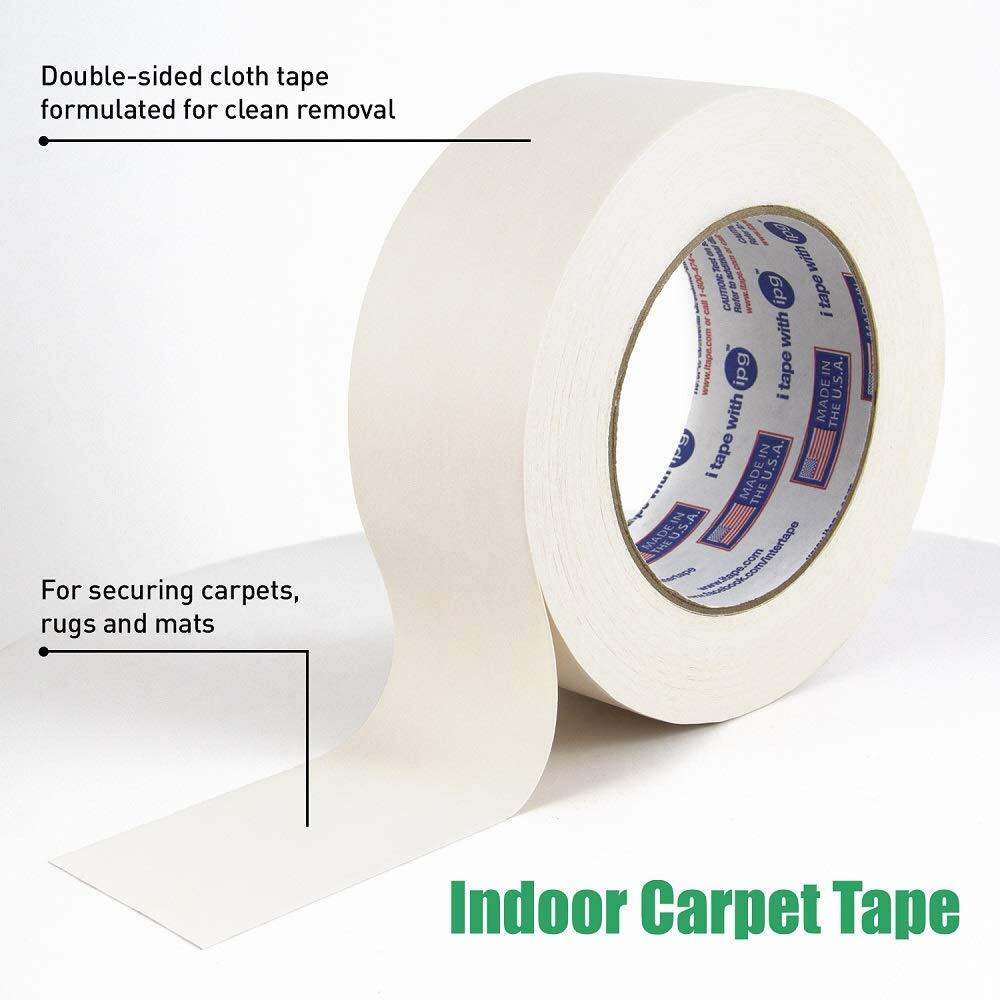 Ipg Double-Sided Indoor Carpet Tape, 1.88"" X 10 Yd (Single Roll)