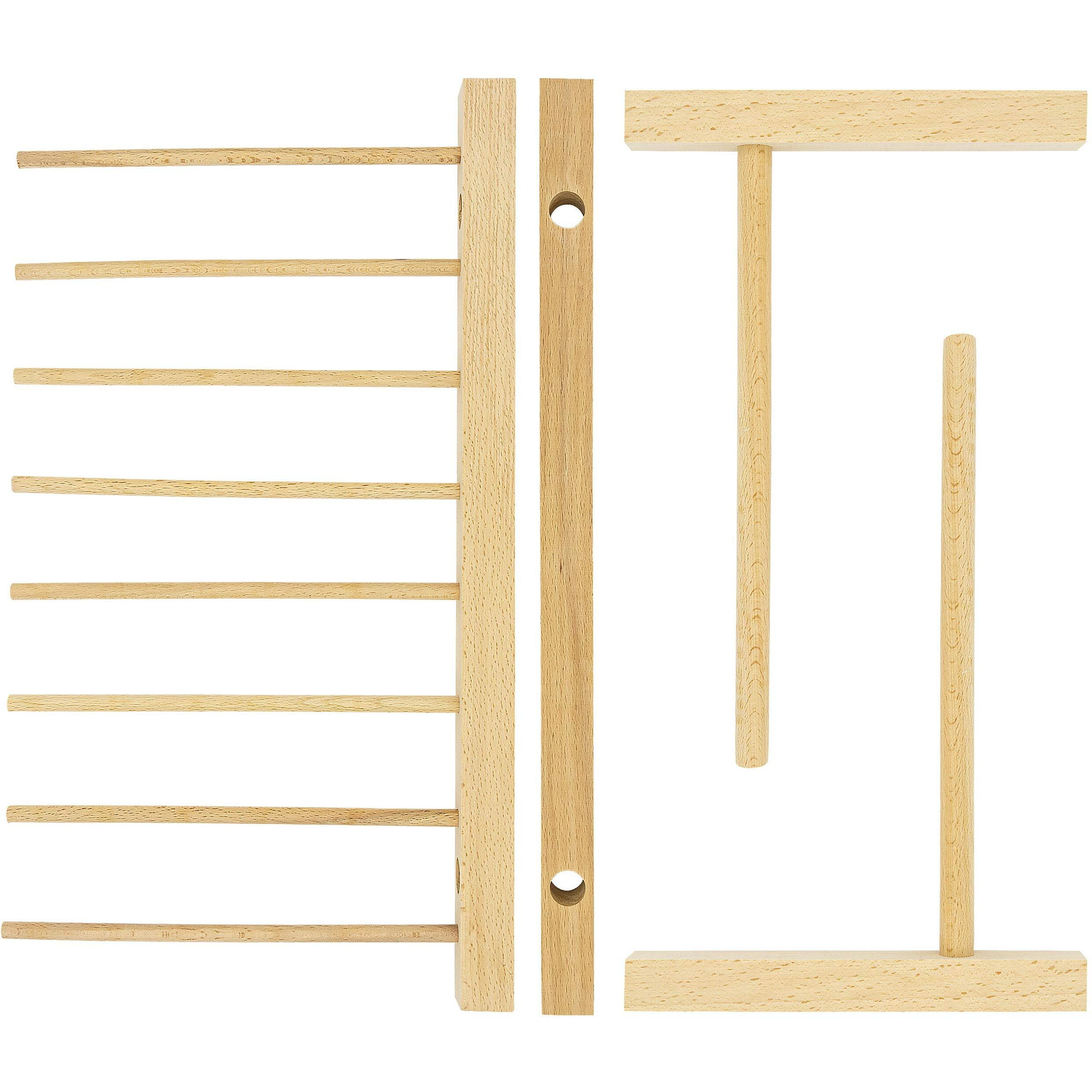 Southern Homewares Collapsible Wooden Pasta Drying Rack Natural Beechwood