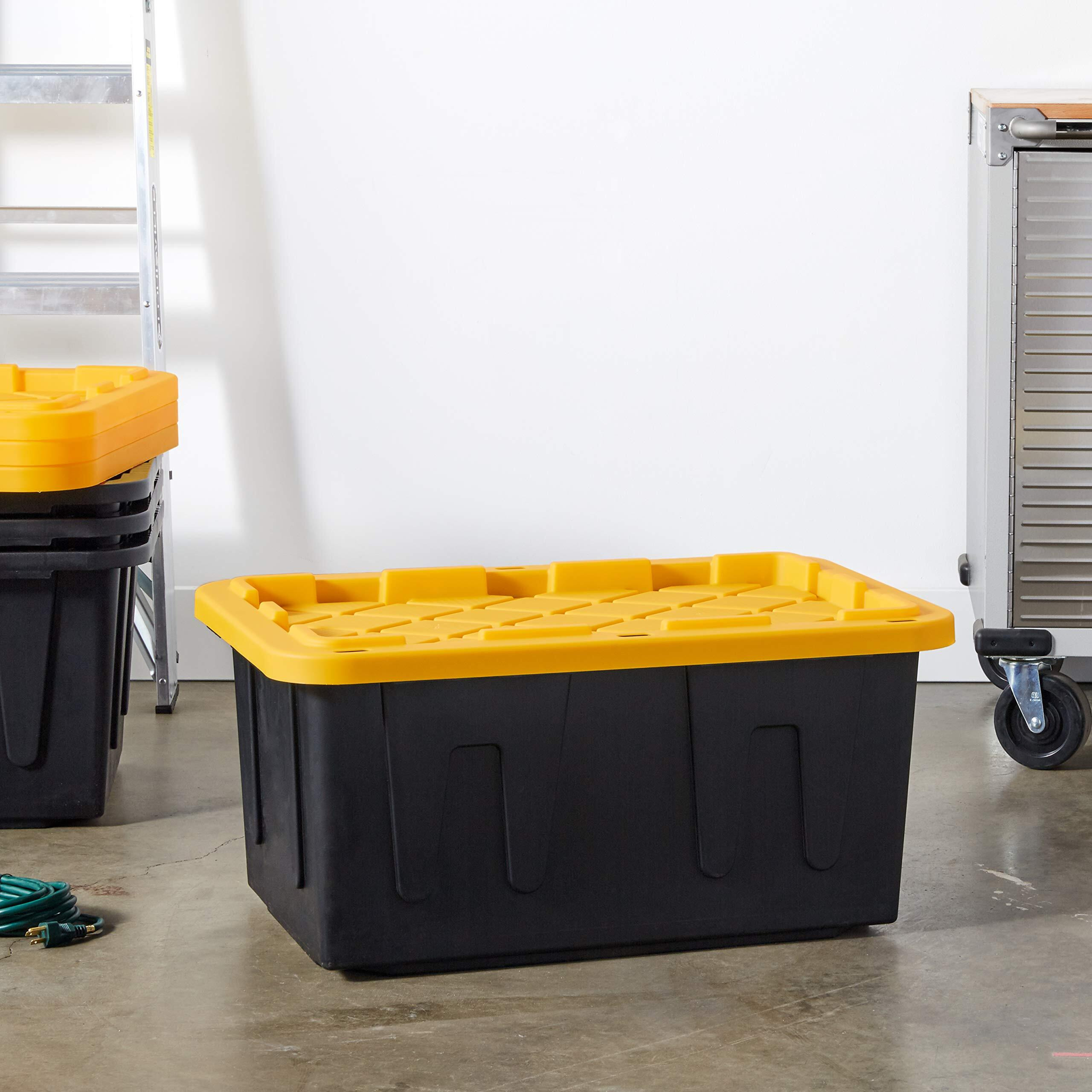 Homz Tough Storage Tote, 27-Gallon