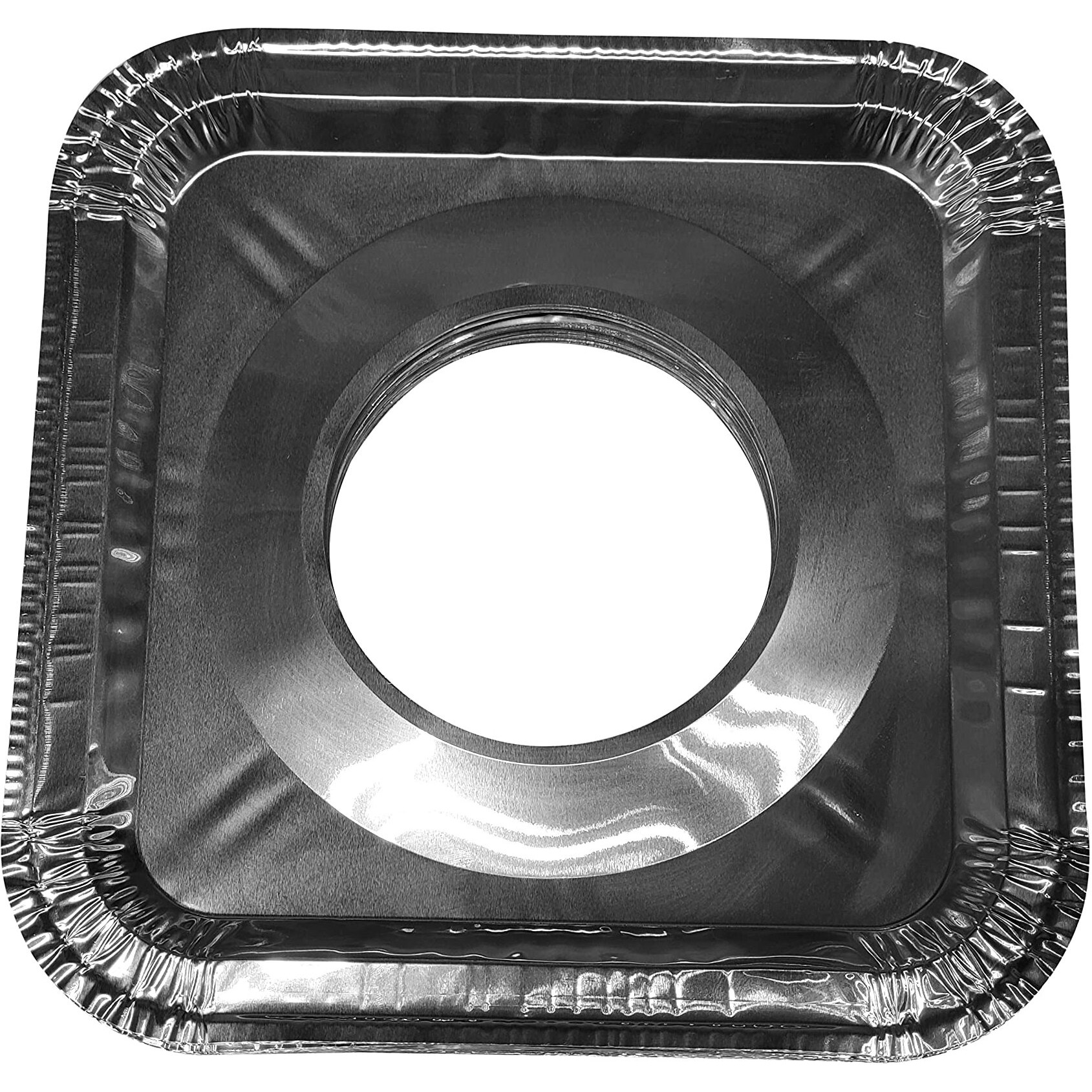 Aluminum Foil Square Gas Burner Disposable Heavy Thick Quality Bib Liners Covers (8.5"" Square) From Cavalier (20 Pack)