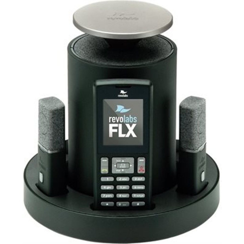 Revolabs 10-Flx2-200-Pots Wireless Conference Phone For Analog Phone Lines, Omnidirectional Microphone