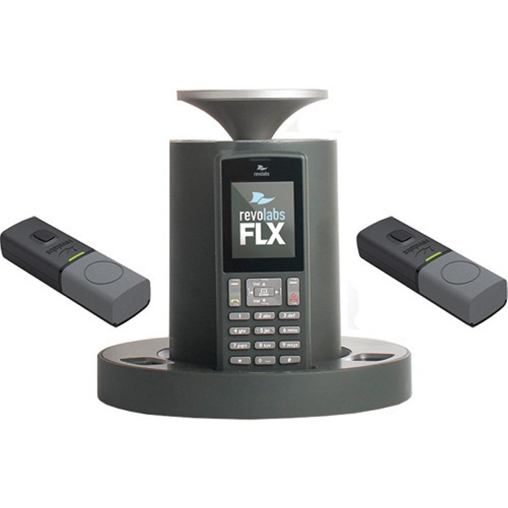 Revolabs 10-Flx2-200-Pots Wireless Conference Phone For Analog Phone Lines, Omnidirectional Microphone