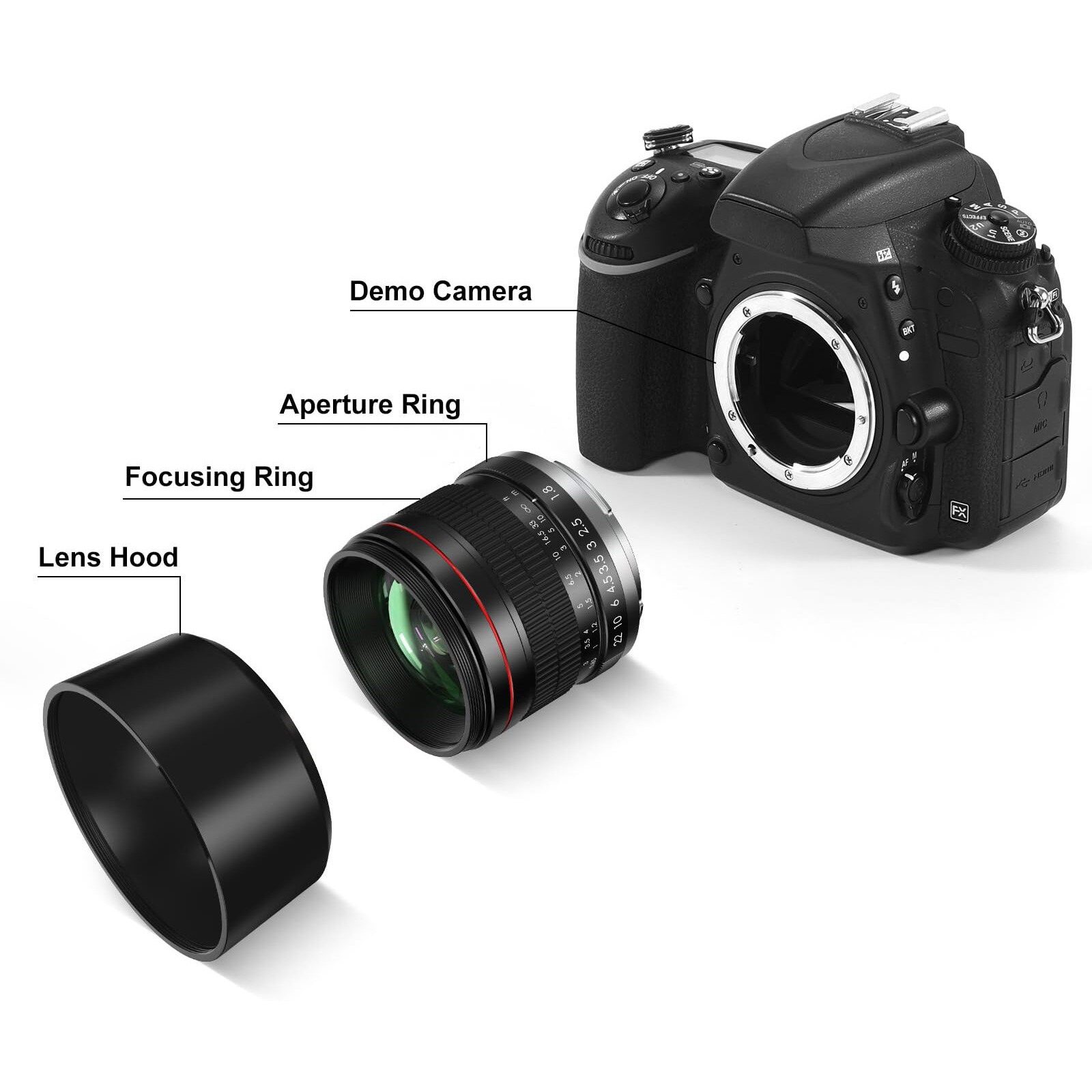 Ef 85Mm F1.8 Portrait Lens - Medium Telephoto Manual Focus Slr Cameras Lens For Canon Eos Rebel T Series (T8I/T7I/T7/T6/T3I/T2I/4000D/850D/Sl3/Sl2) & High-End Dslrs (6D Mark Ii/5D Mark Iv/90D/80D/77D)