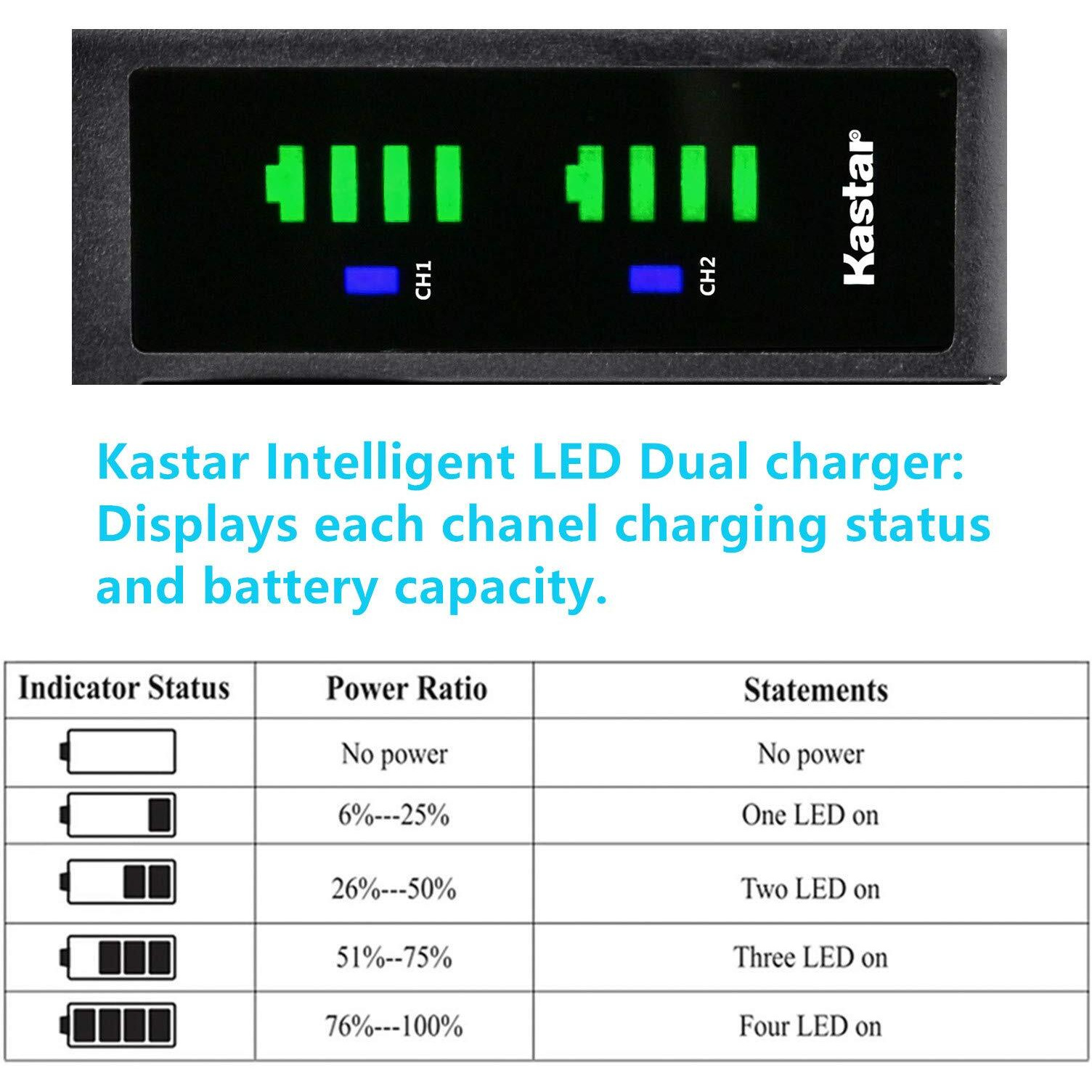 Kastar 2Pcs Battery And Charger Replacement For Sony Np-Fp30 Np-Fp50 Np-Fp70 Np-Fp90 Dcr-Dvd105 Dcr-Dvd202 Dcr-Dvd203 Dcr-Dvd205 Dcr-Dvd305 Dcr-Dvd403 Dcr-Dvd405 Dcr-Dvd505 Dcr-Dvd92 Dcr-Sr80 Hdr-Hc3