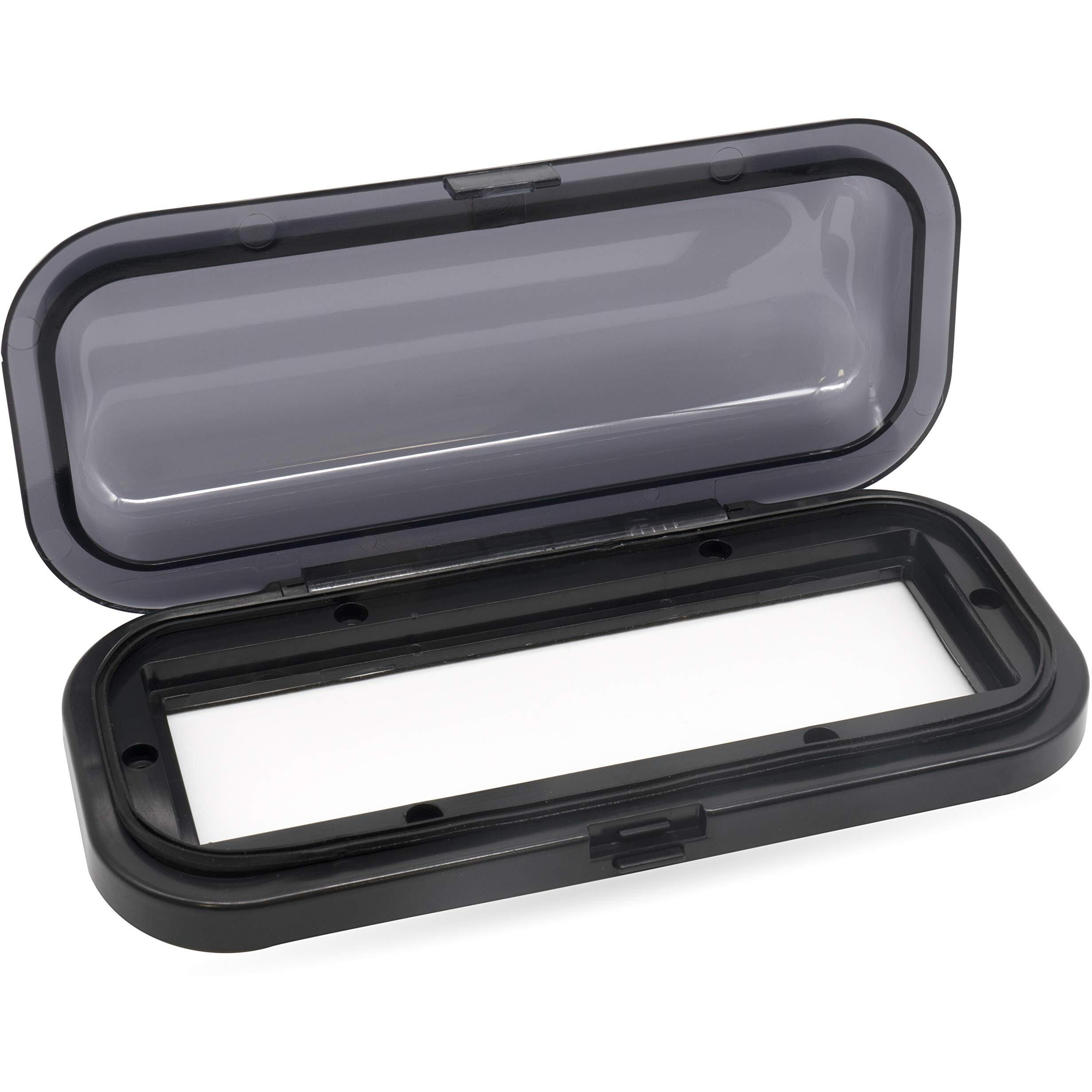 Belva Bmrc1B Flip-Up Black Water-Resistant Marine Radio Cover/Radio Splash Guard