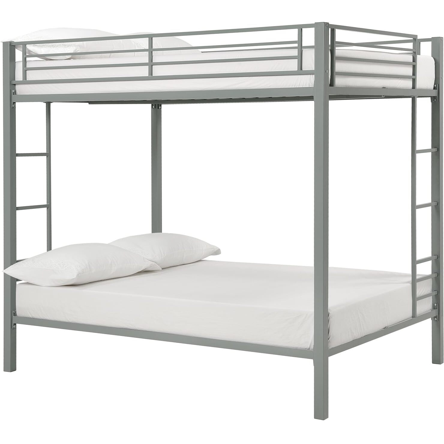 Dhp Full Kids Metal Bunk Bed, Silver