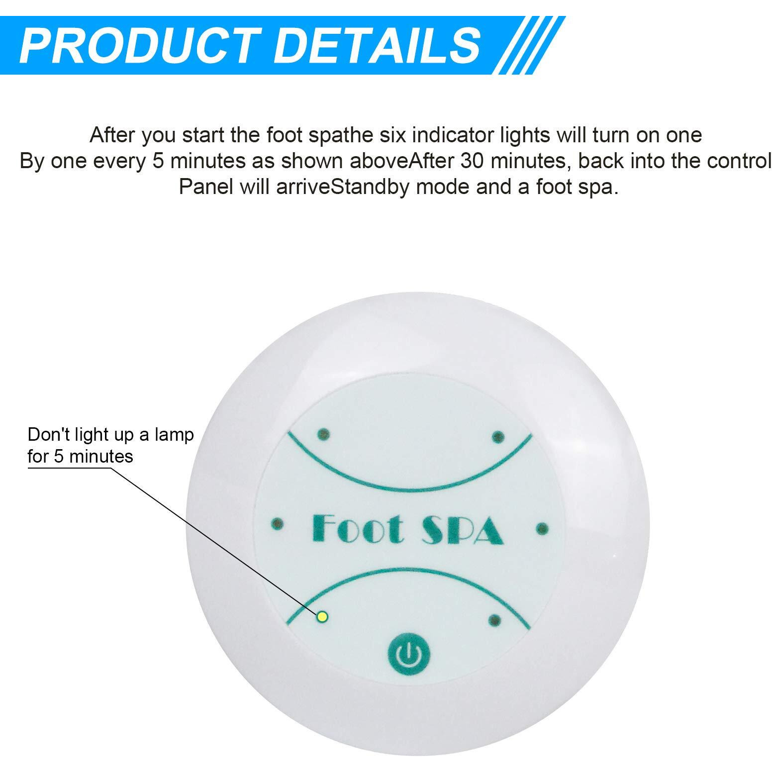 Lecaung Portable Ionic Foot Bath Detox Machine,Ionic Detox Foot Machine, Personal Cleanse Ionic Detox Foot Bath Spa Machine Ion Detox Machine For Home Travel