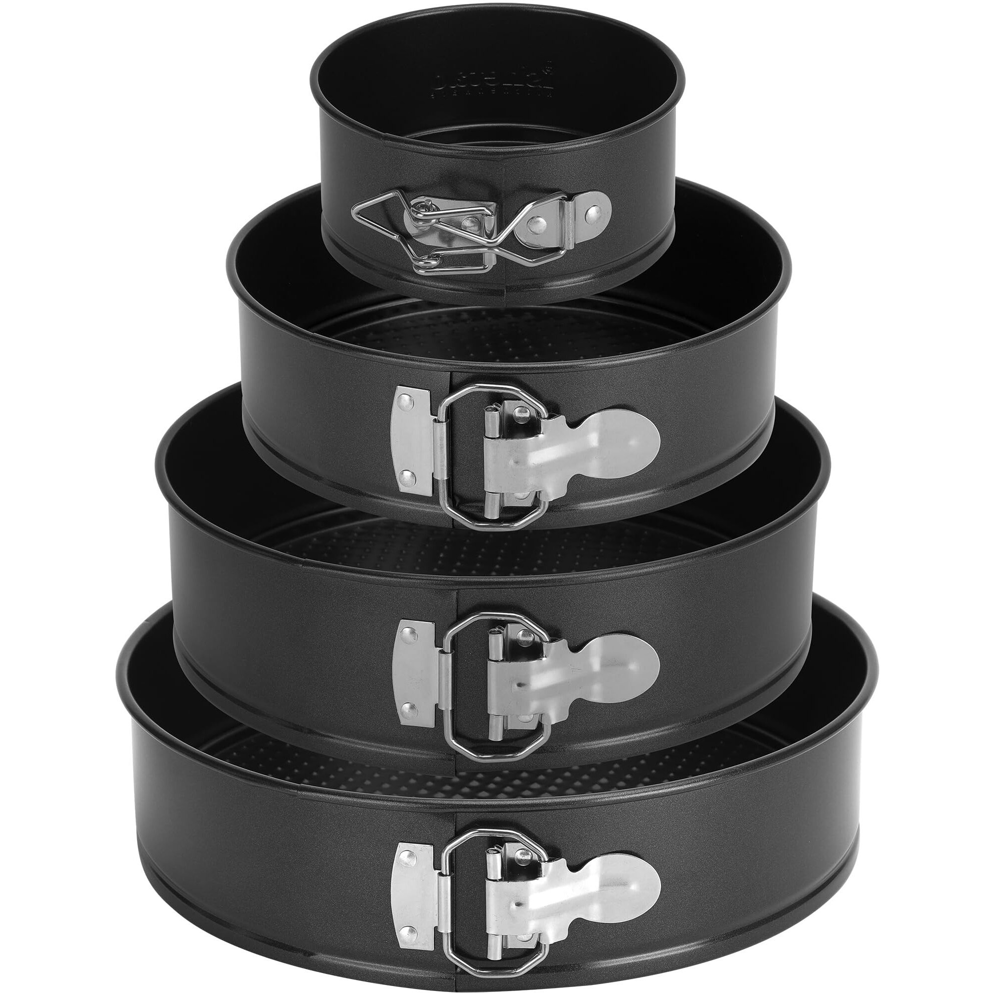 Ishetao Cake Pan Set For Baking, Non-Stick Springform Pans Set Of 4 (4, 7, 9 10Inches), Round Cake Pans,Cheesecake Pan, Leak-Proof Cake Pans With Removable Bottom