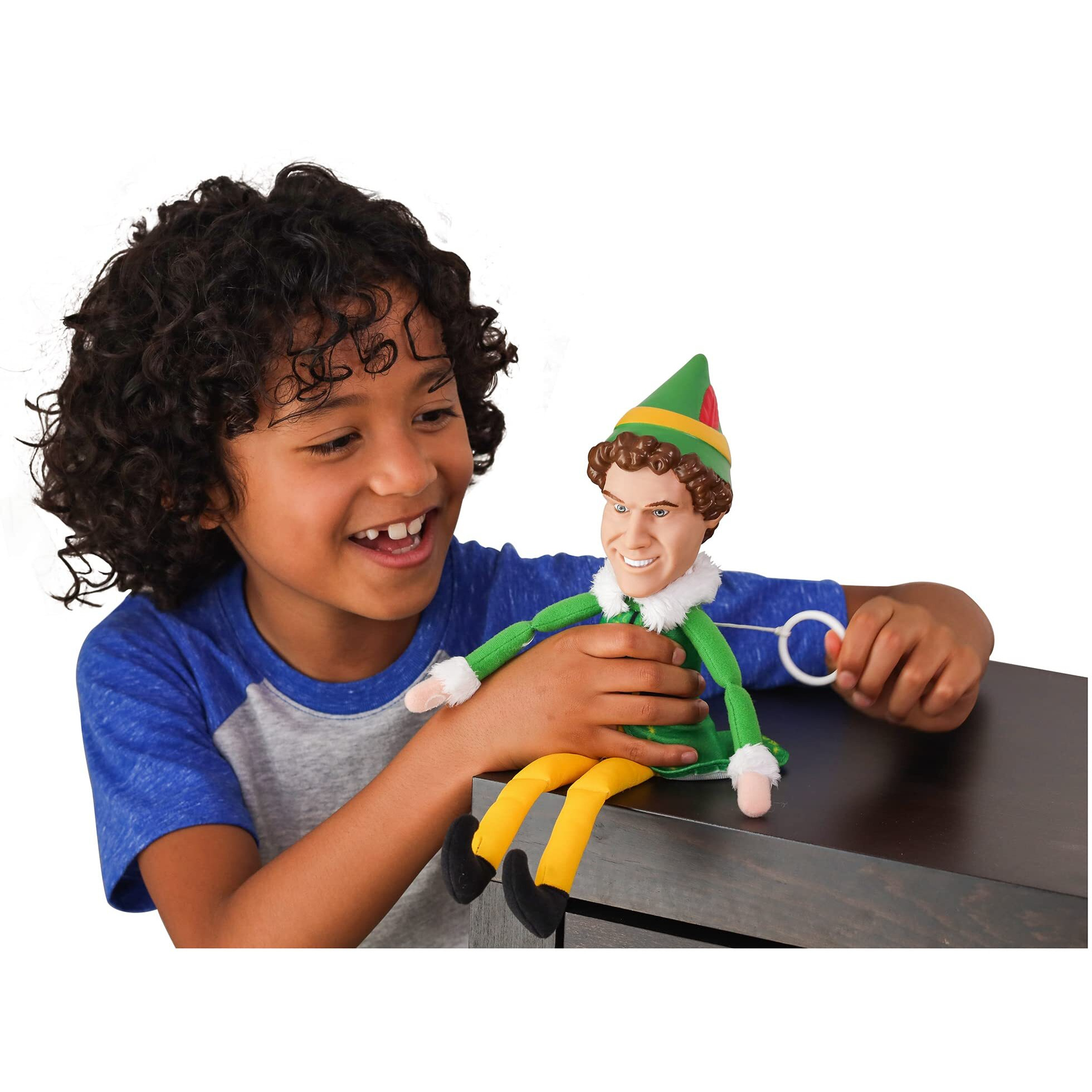 Jakks Holiday Elf Buddy The Elf Talking Plush With 15 Phrases Approximately 12-Inches In Height