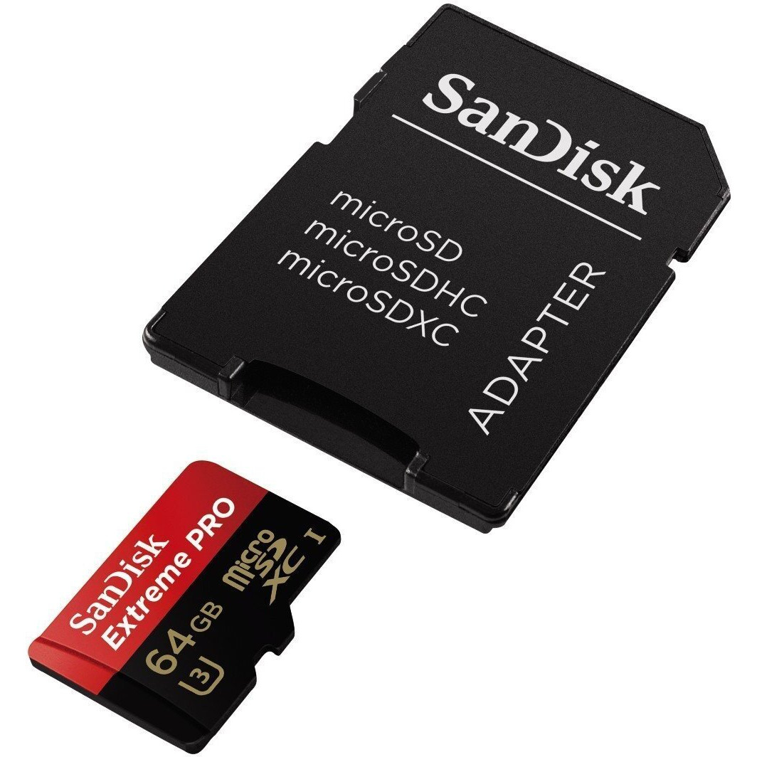 Sandisk Extreme Pro 64Gb Uhs-I/U3 Micro Sdxc Memory Card Speeds Up To 95Mb/S With 4K Ultra Hd Ready-Sdsdqxp-064G-G46A