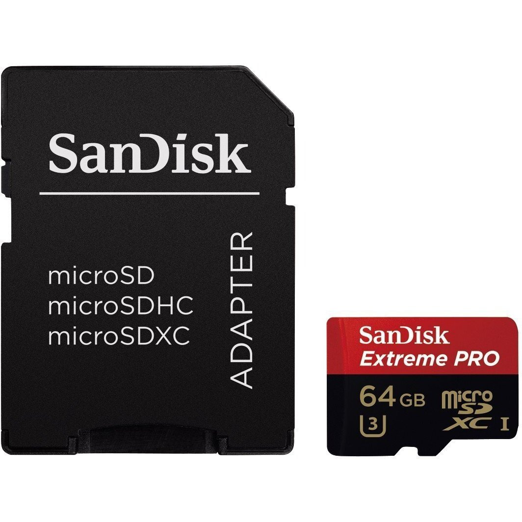 Sandisk Extreme Pro 64Gb Uhs-I/U3 Micro Sdxc Memory Card Speeds Up To 95Mb/S With 4K Ultra Hd Ready-Sdsdqxp-064G-G46A