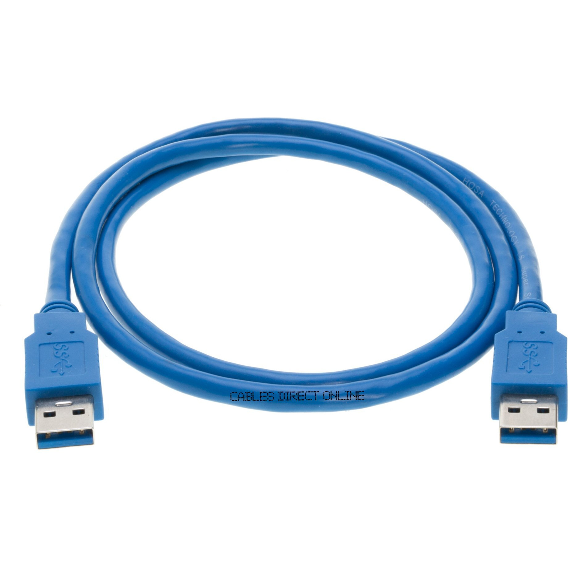 Cables Direct Online Usb 3.0 Cable 6Ft, Male To Male Type A To Type A Double Sided Cord For Data Transfer Compatible With Pc, Laptop, Hard Drive, Dvd Player, Tv, Hub, Monitor And More