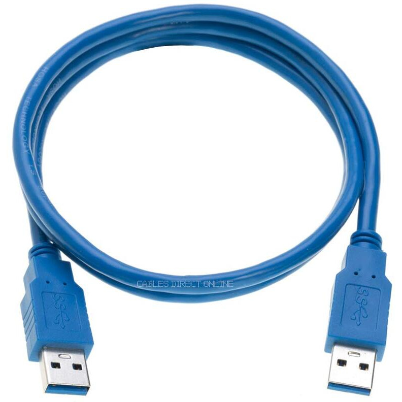 Cables Direct Online Usb 3.0 Cable 6Ft, Male To Male Type A To Type A Double Sided Cord For Data Transfer Compatible With Pc, Laptop, Hard Drive, Dvd Player, Tv, Hub, Monitor And More