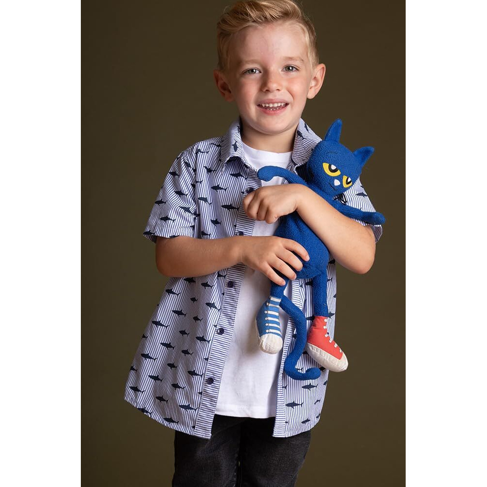 Merrymakers Pete The Cat Plush Doll, 14.5-Inch , Blue