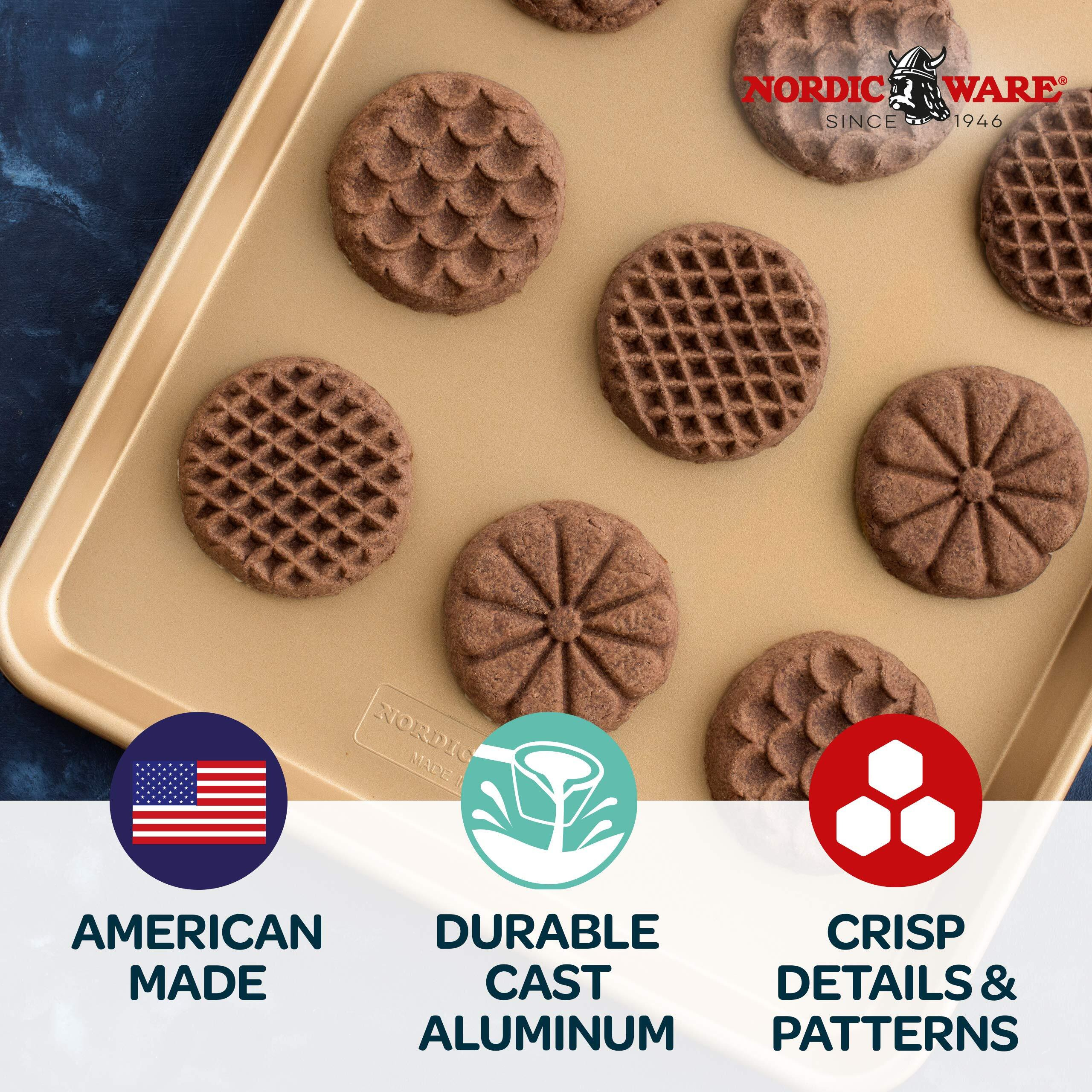 Nordic Ware 01235 - Heirloom Cookie Stamps, Grey