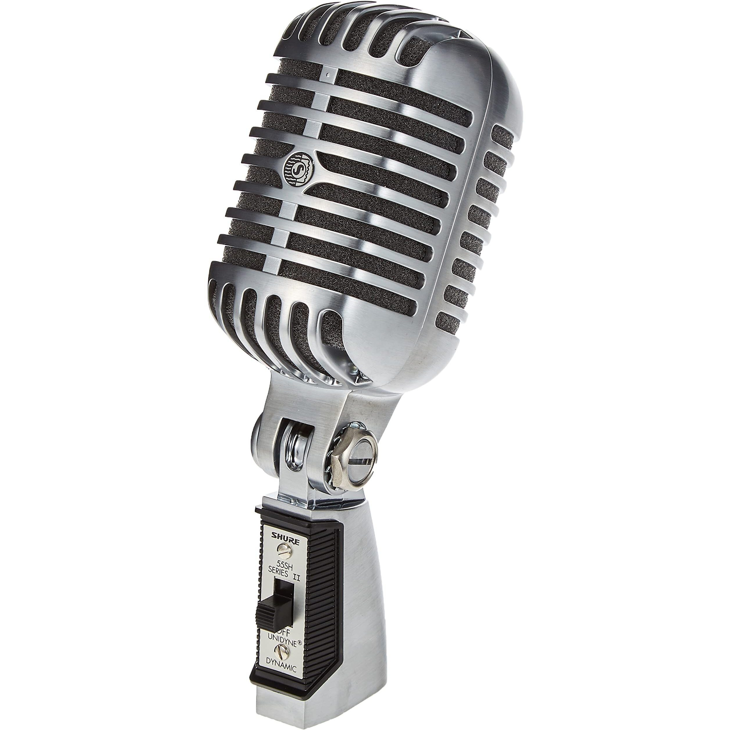 Shure 55Sh Series Ii Iconic Microphone - Vintage Style, Rich Sound Quality, Rugged Construction, Shock-Mounted Noise Reduction For Vocals & Instruments-Perfect For Live Performances & Studio Recording