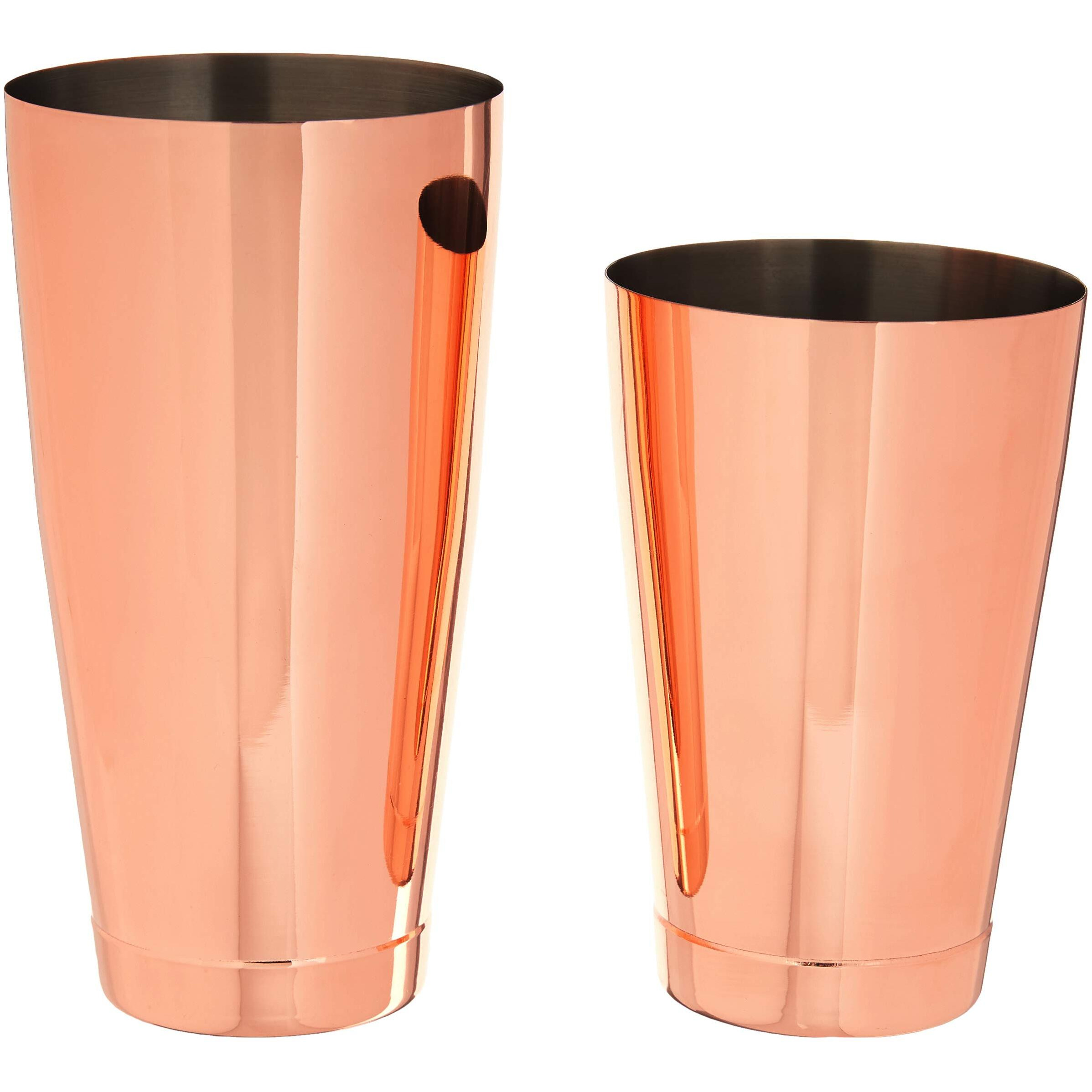 Barfly Shaker Cocktail Tin, Set (18 Oz And 28 Oz), Copper