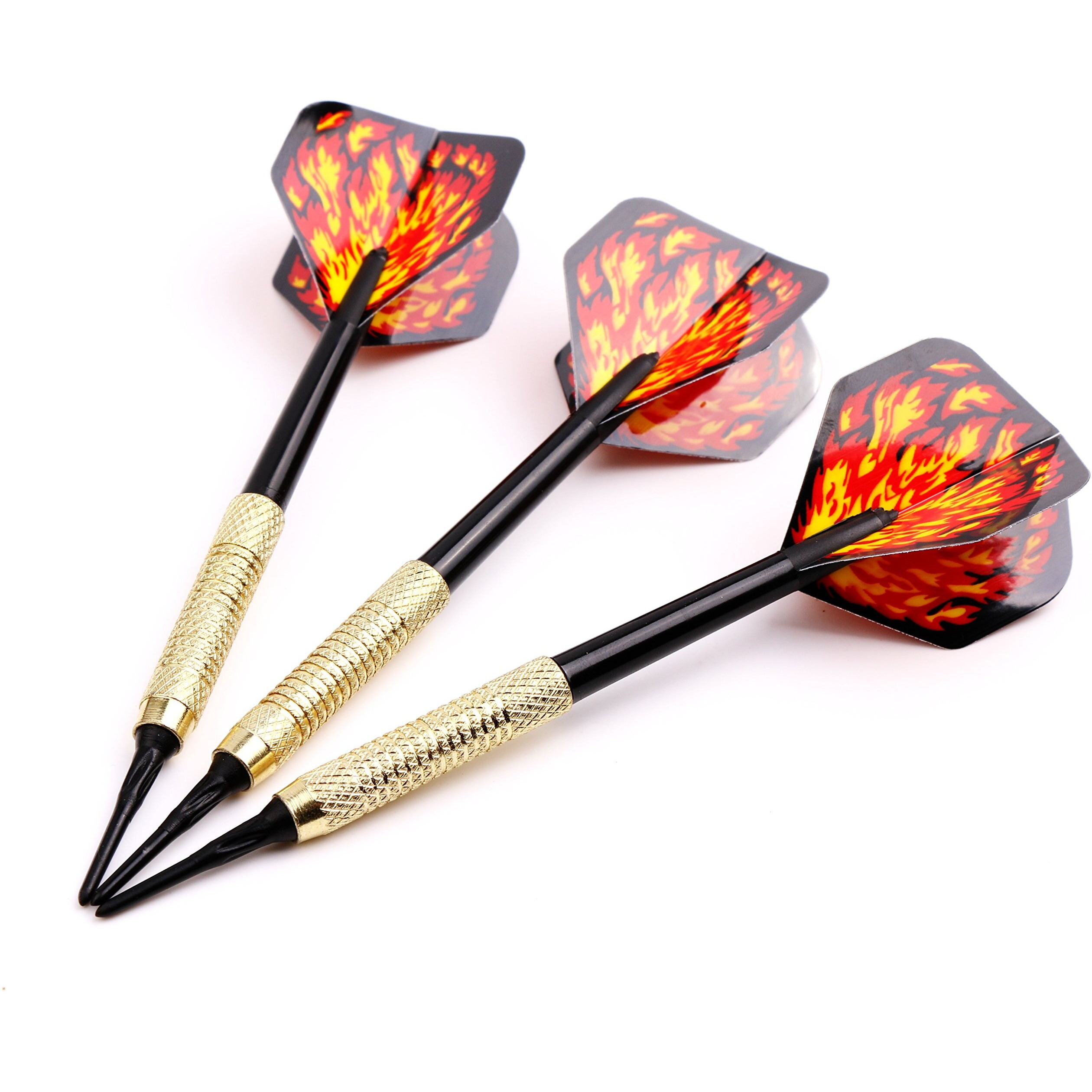Maxmau Soft Tip Darts For Electronic Dartboard Plastic Point Dart With Standard Dart Flights 18 Darts