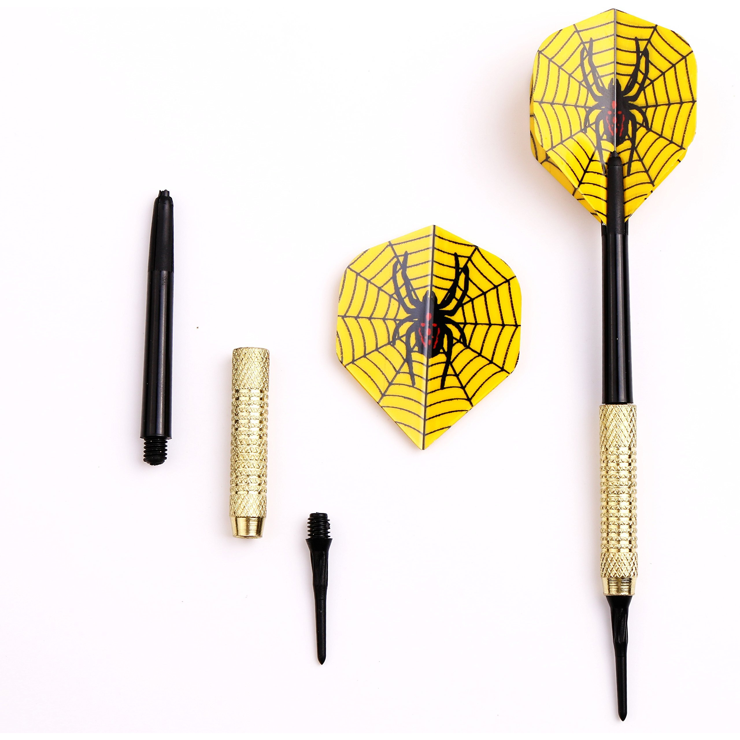 Maxmau Soft Tip Darts For Electronic Dartboard Plastic Point Dart With Standard Dart Flights 18 Darts