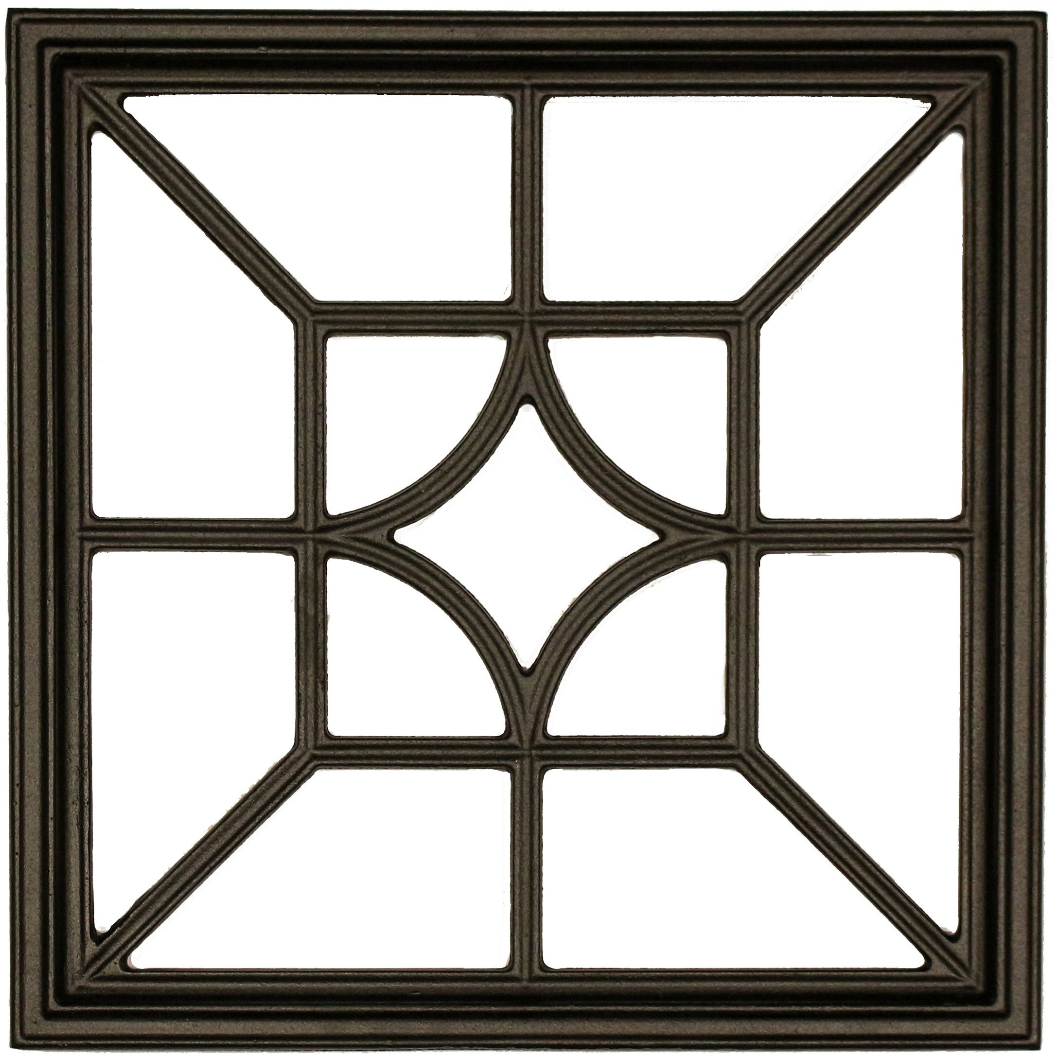 Nuvo Iron Insert Gate Sq/Dmnd Blk 15X15 Acw54