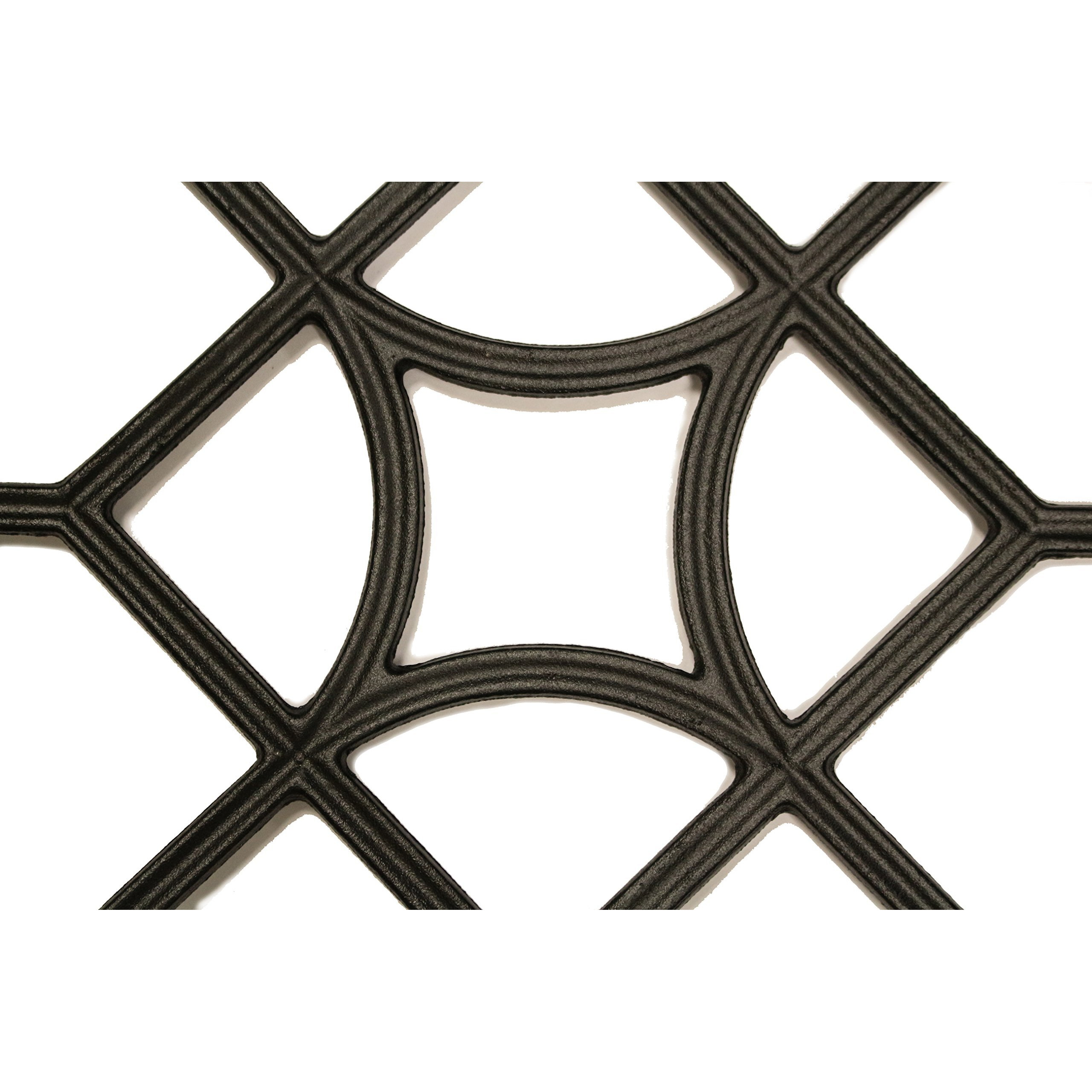 Nuvo Iron Insert Gate Sq/Dmnd Blk 15X15 Acw54