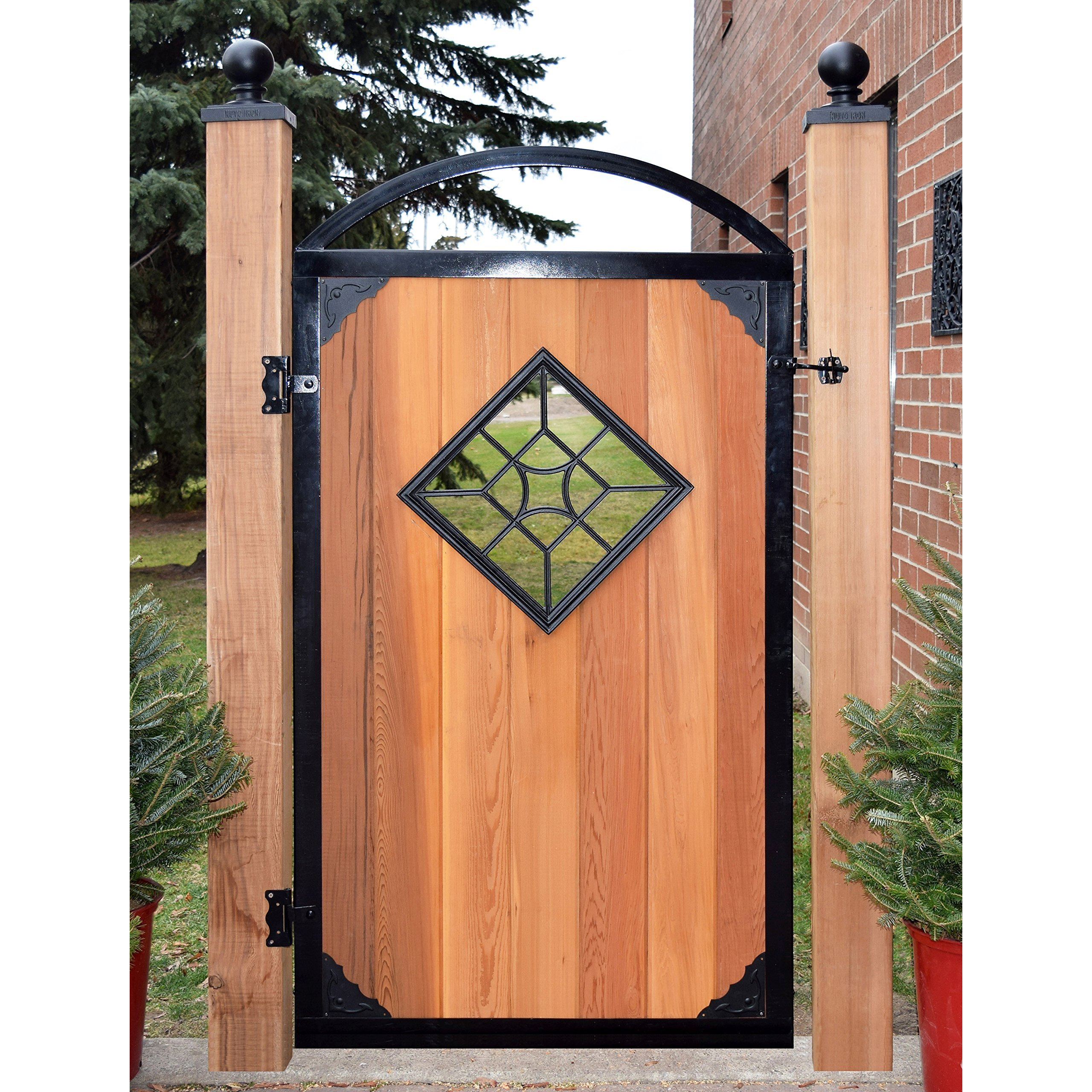 Nuvo Iron Insert Gate Sq/Dmnd Blk 15X15 Acw54