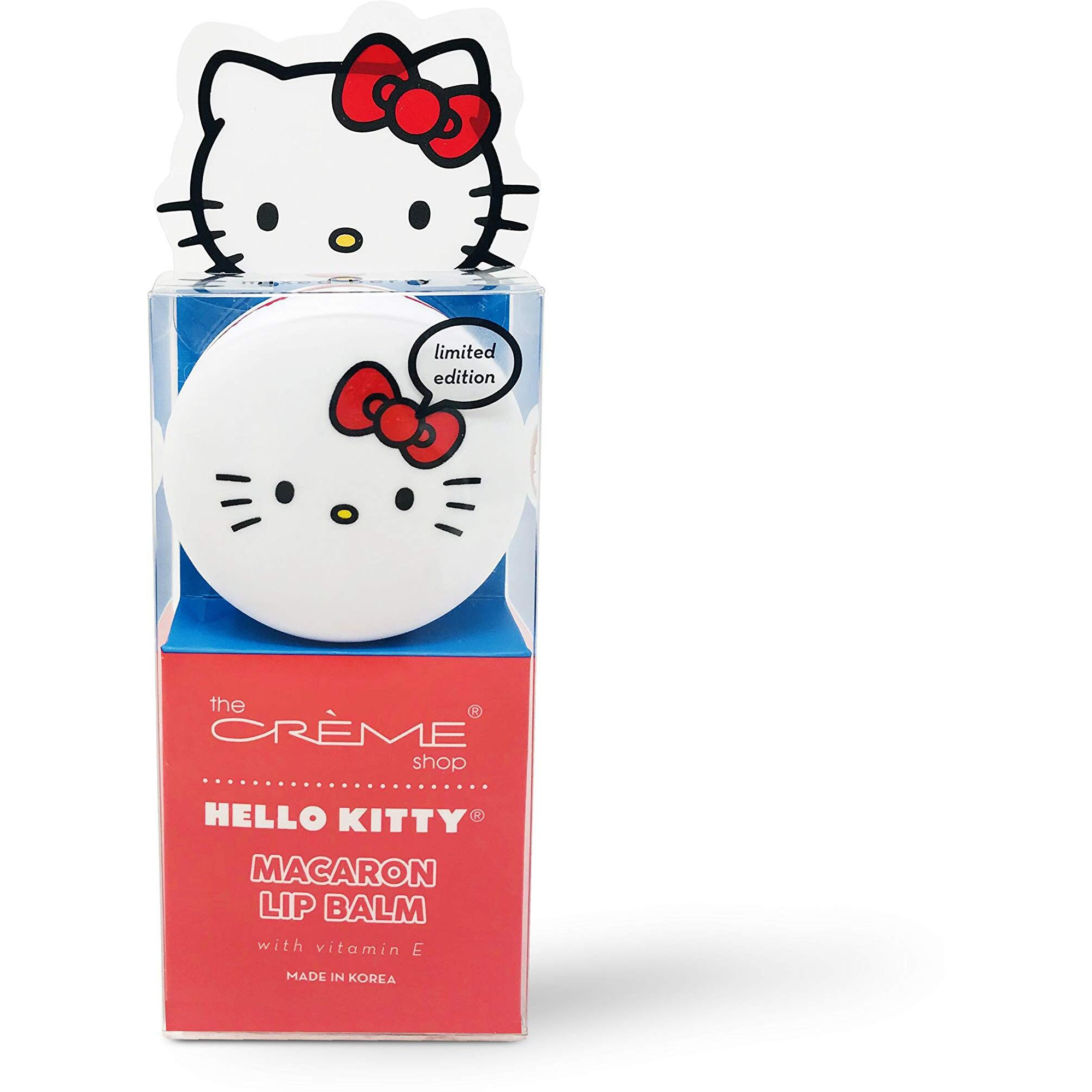 The Crme Shop X Sanrio Macaron Lip Balm (Hello Kitty Mixed Berry) Korean Cute Scented Pocket Portable Soothing Advanced Must-Have On-The-Go