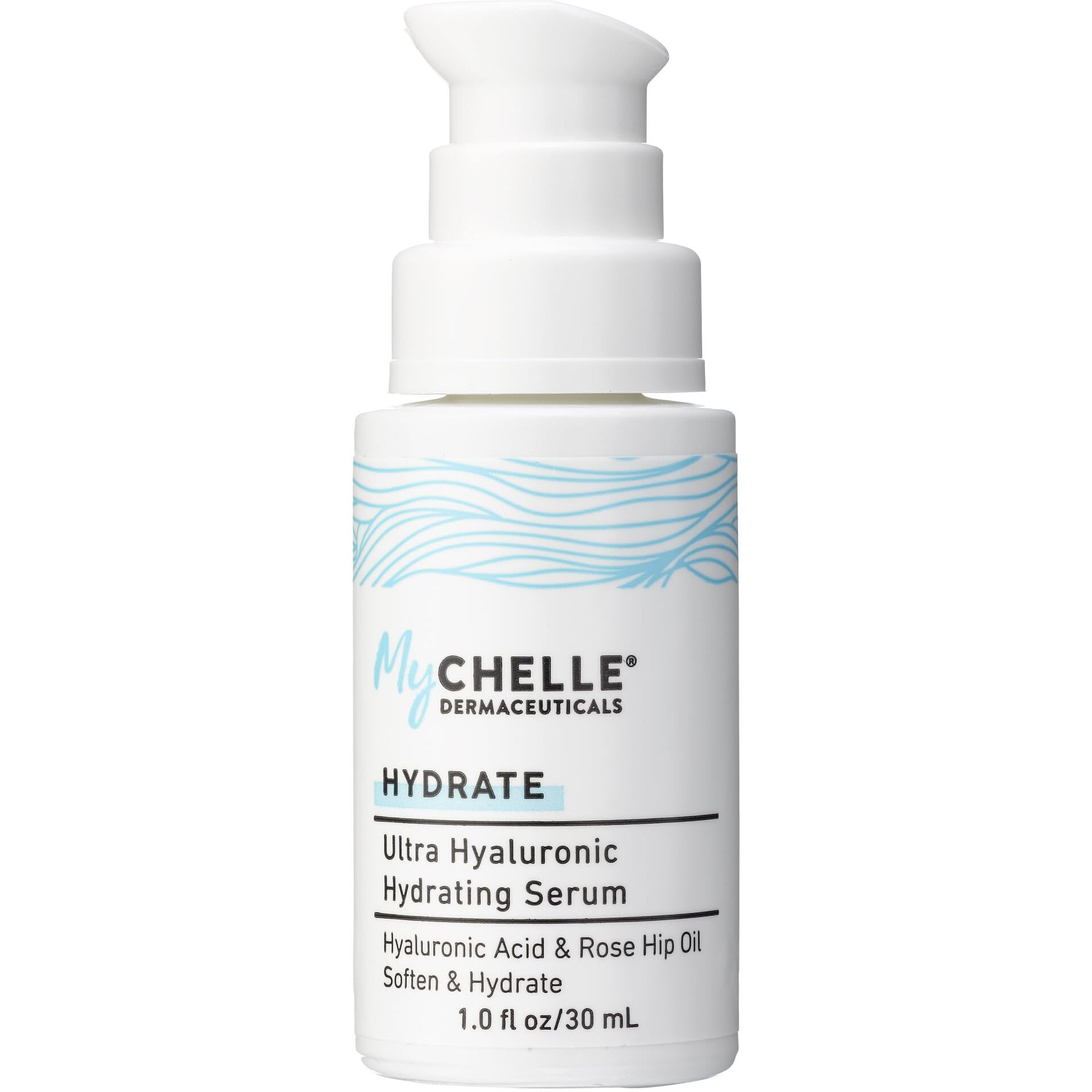 Mychelle Dermaceuticals Ultra Hyaluronic Hydrating Serum (1.0 Fl Oz) - Rich Hydration For Dry Skin With Vegan Hyaluronic Acid, Help Plump Skin And Help Reduce Appearance Of Fine Lines And Wrinkles