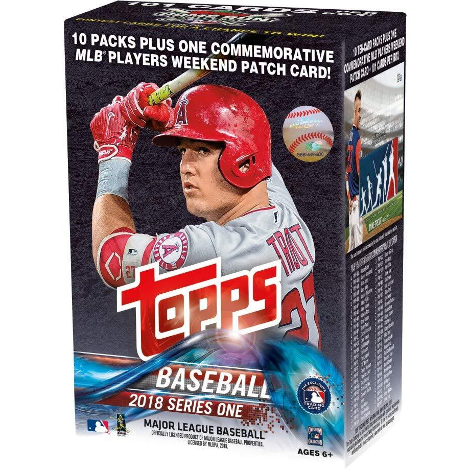 Topps 2018 Baseball Cards Series 1 Baseball Mass Value Box (Factory Sealed)