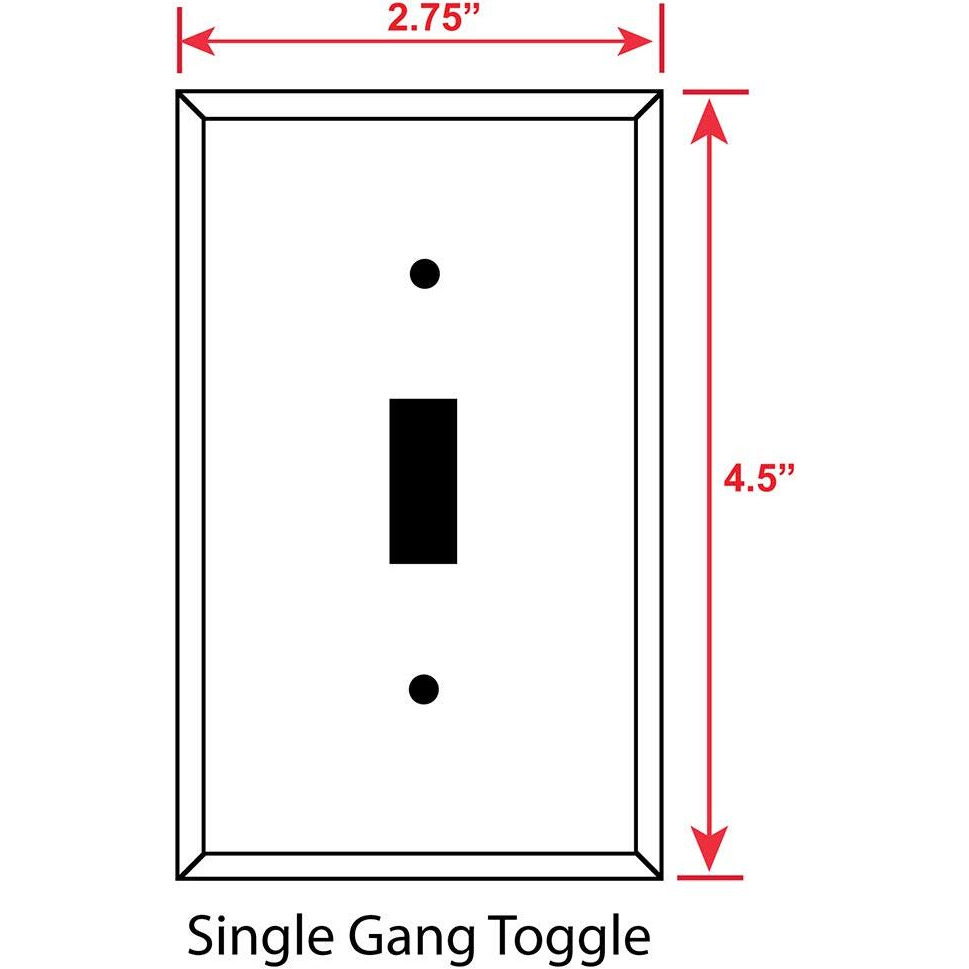Art Plates - Single Gang Toggle Decorative Metal Wall Plate - Celestials - Image By Dan Morris - (Made In Usa)
