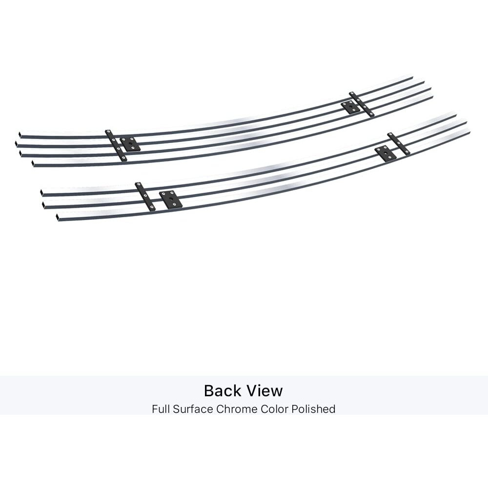 Aps Compatible With Chevy Blazer 1998-2005 & S-10 Criss Cross 98-04 Main Stainless Steel Polished Chrome 8X6 Billet Grille Grill Insert C65705A